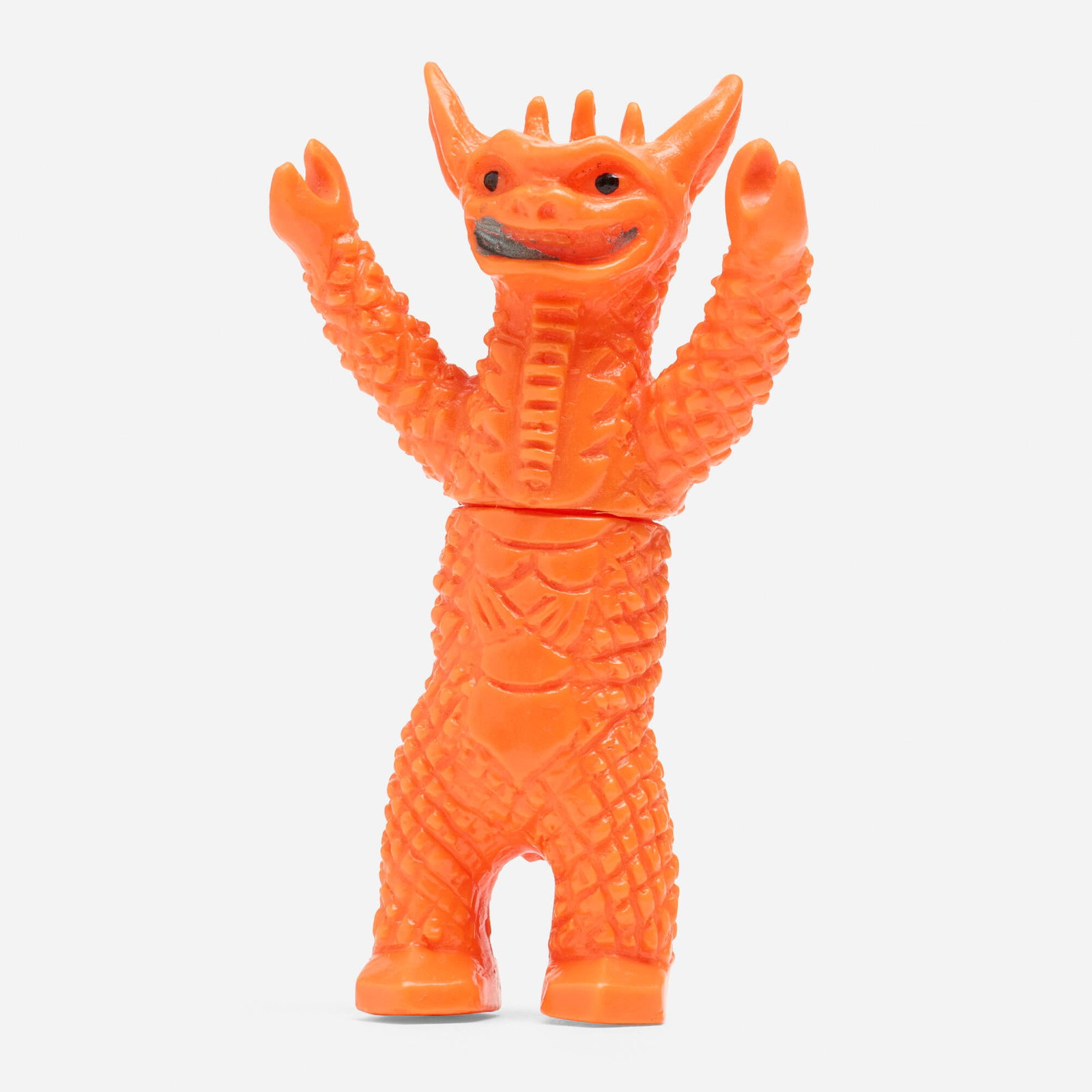 Bullmark Ultraman Gyango Mini Vinyl: Bullmark Ultraman Gyango Mini Vinyl Bullmark Japan, c. 1970 5 h x 2.5 w x 1.75 d in (13 x 6 x 4 cm) Condition notes: Overall very good condition with minimal scattered paint rubs. This work will ship