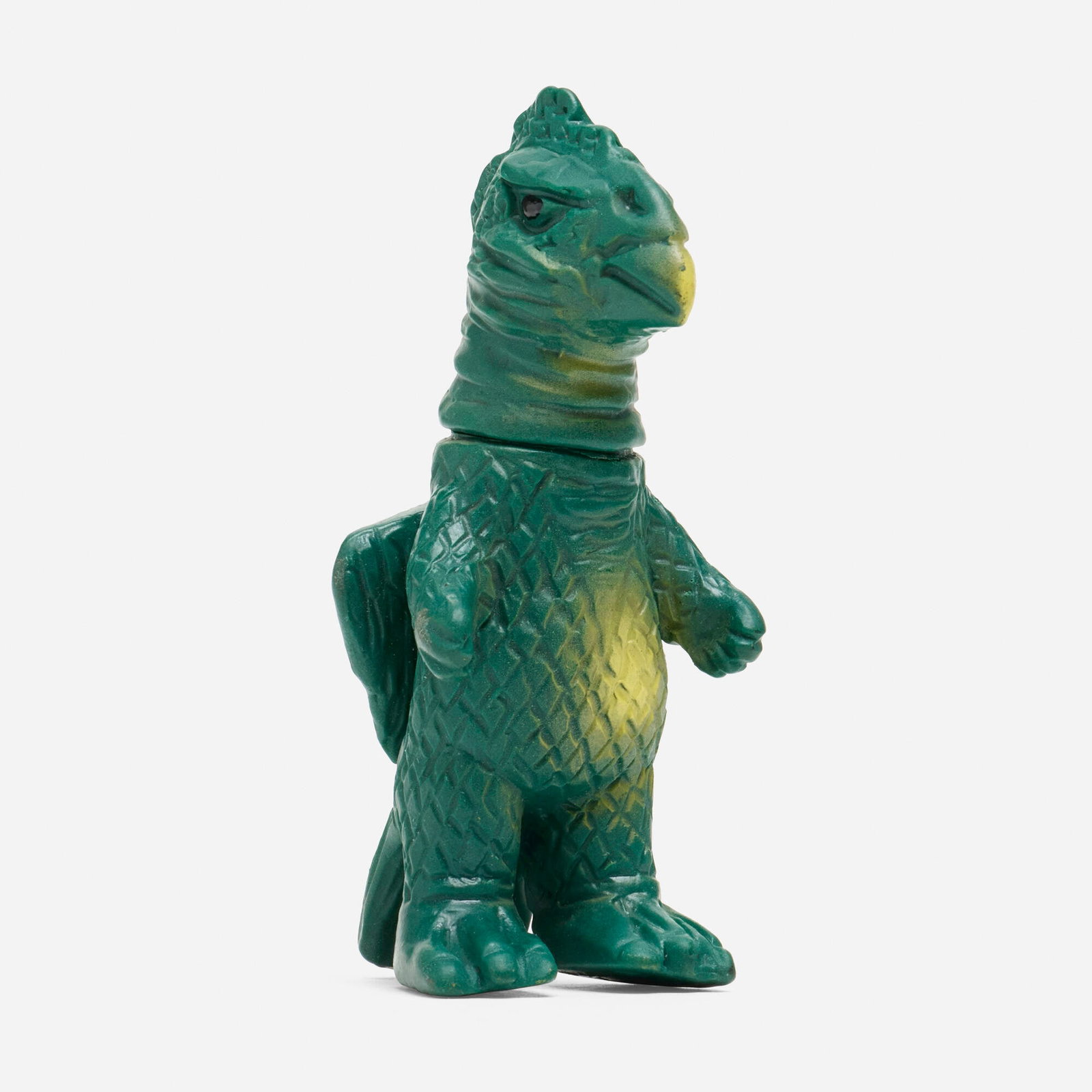 Bullmark Ultraman Hydra Mini Vinyl in Green: Bullmark Ultraman Hydra Mini Vinyl in Green Bullmark Japan, c. 1970 3.75 h x 2 w x 1.75 d in (10 x 5 x 4 cm) Condition notes: Overall very good condition with minimal scattered paint rubs. This work w