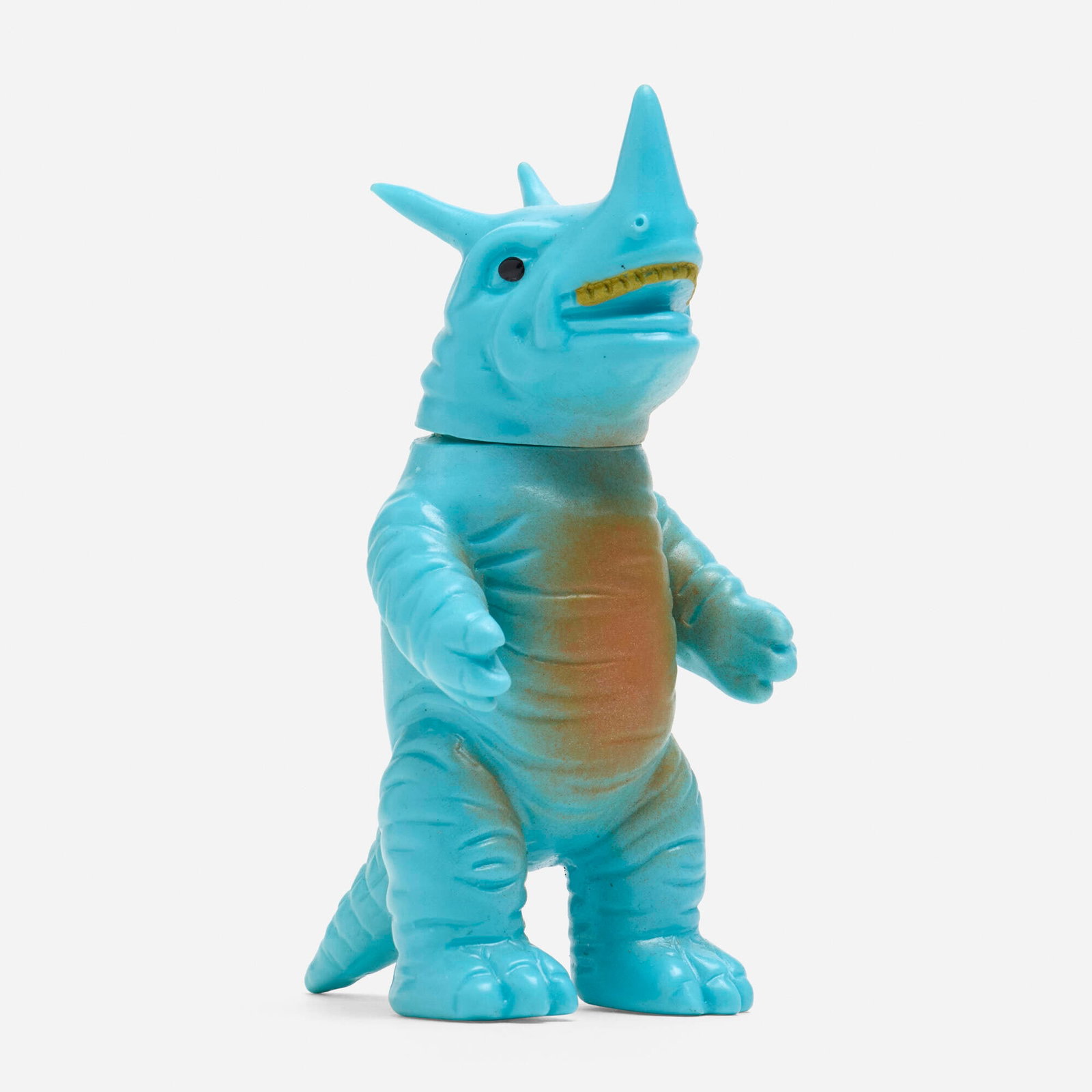 Bullmark Ultraman Neronga Mini Vinyl: Bullmark Ultraman Neronga Mini Vinyl Bullmark Japan, c. 1970 4 h x 2 w x 2.25 d in (10 x 5 x 6 cm) Condition notes: Overall very good condition with minimal scattered paint rubs. This work will ship f