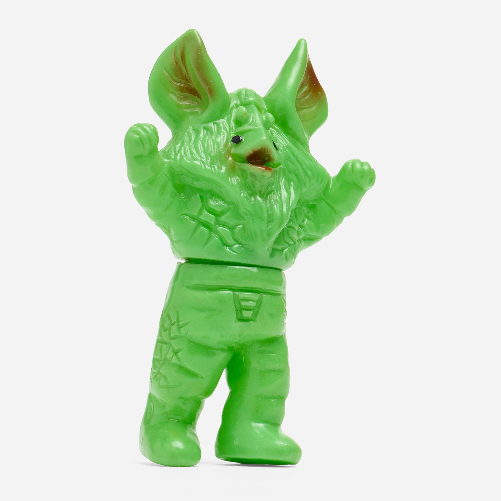 Bullmark Ultraseven Alien Icarus Mini Vinyl: Bullmark Ultraseven Alien Icarus Mini Vinyl Bullmark Japan, c. 1970 4.25 h x 2.75 w x 1.5 d in (11 x 7 x 4 cm) Condition notes: Overall very good condition with minimal scattered paint rubs. This work