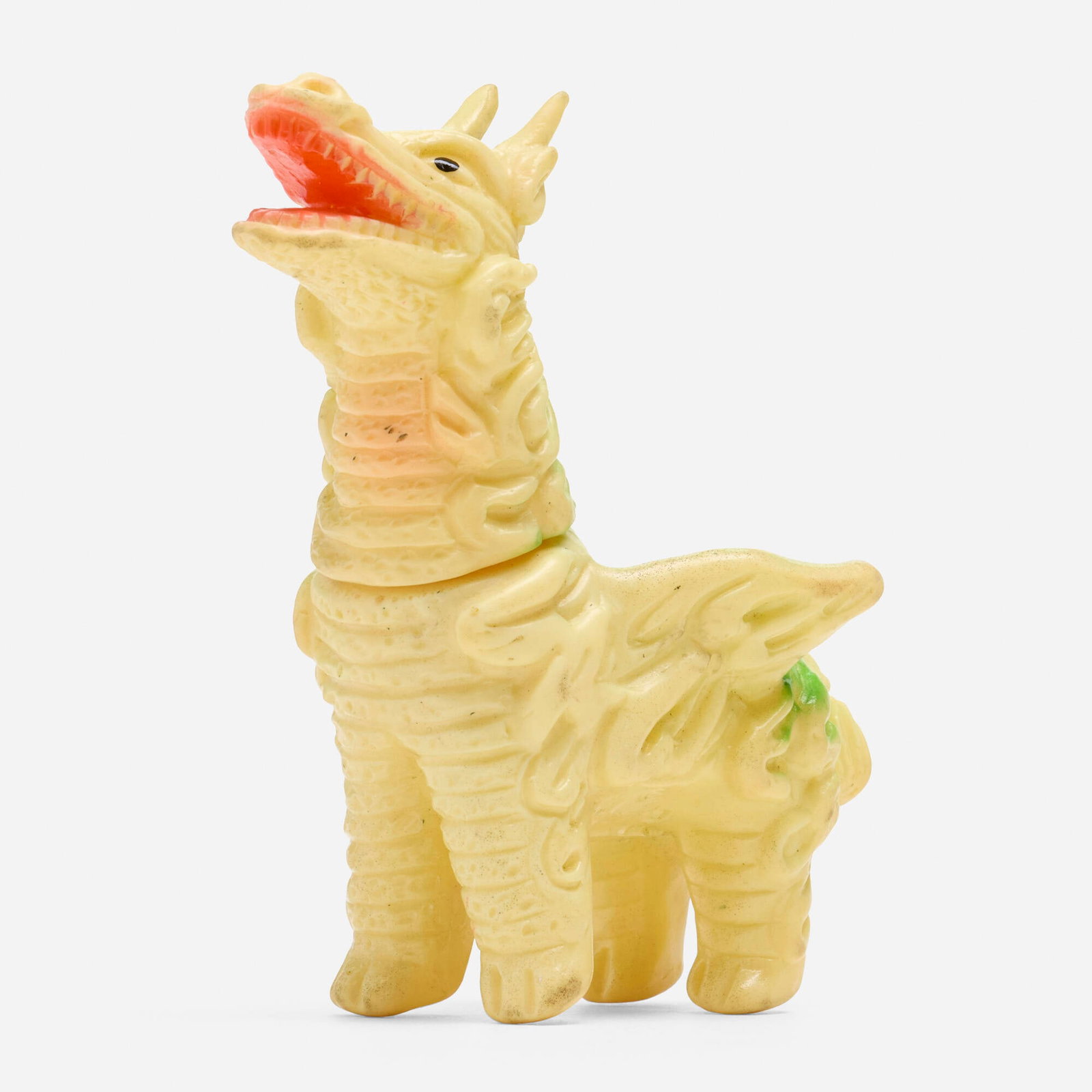 Bullmark Ultraman Dodongo Mini Vinyl: Bullmark Ultraman Dodongo Mini Vinyl Bullmark Japan, c. 1970 3.5 h x 2 w x 3 d in (9 x 5 x 8 cm) Condition notes: Overall very good condition with minimal scattered paint rubs. This work will ship fro