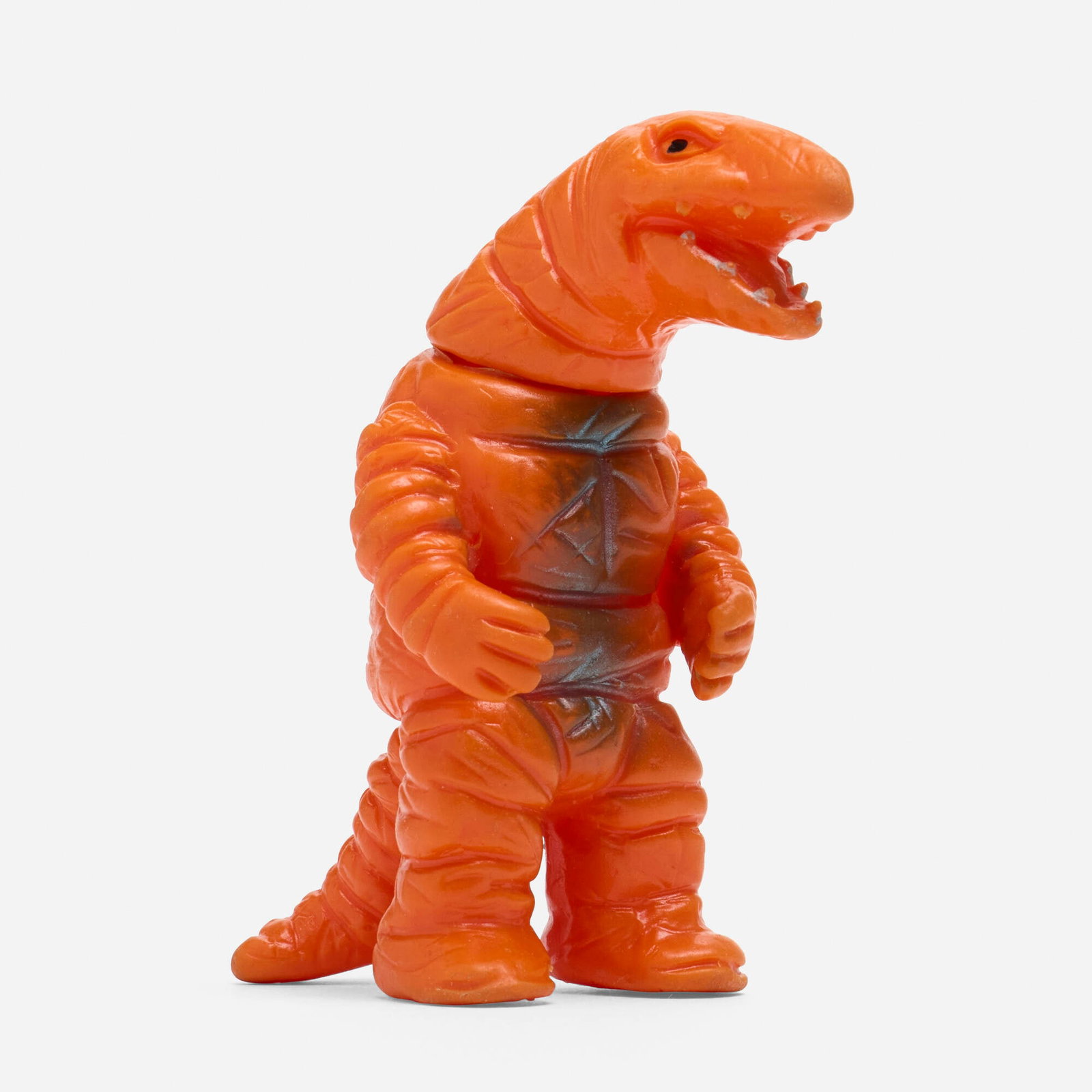 Bullmark Return of Ultraman Detton Mini Vinyl: Bullmark Return of Ultraman Detton Mini Vinyl Bullmark Japan, c. 1970 3.75 h x 1.75 w x 3 d in (10 x 4 x 8 cm) Condition notes: Overall good condition with minimal scattered paint rubs. Writing on foo