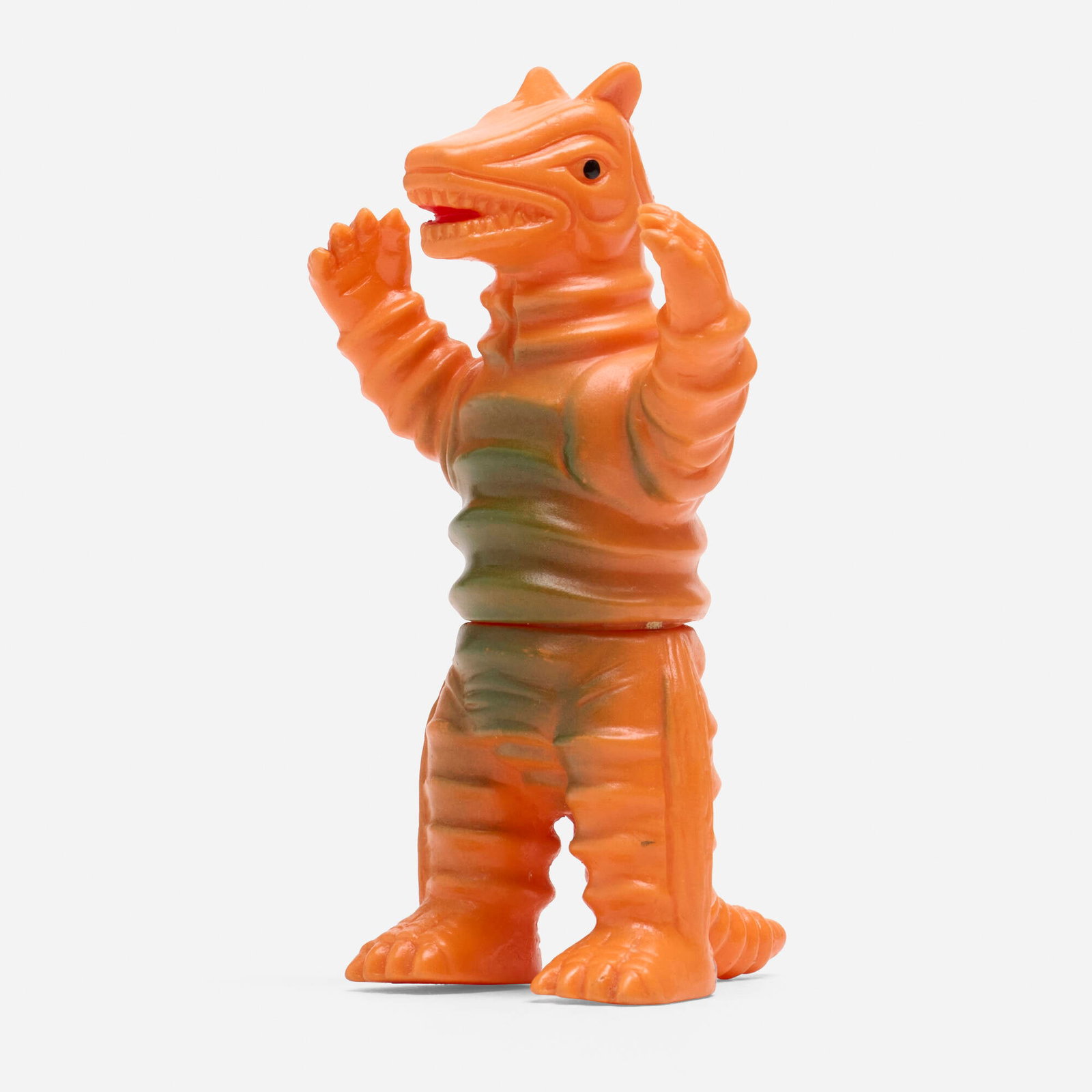 Bullmark Return of Ultraman Sadra Mini Vinyl: Bullmark Return of Ultraman Sadra Mini Vinyl Bullmark Japan, c. 1970 4 h x 2.25 w x 2.25 d in (10 x 6 x 6 cm) Condition notes: Overall very good condition with minimal scattered paint rubs. This work