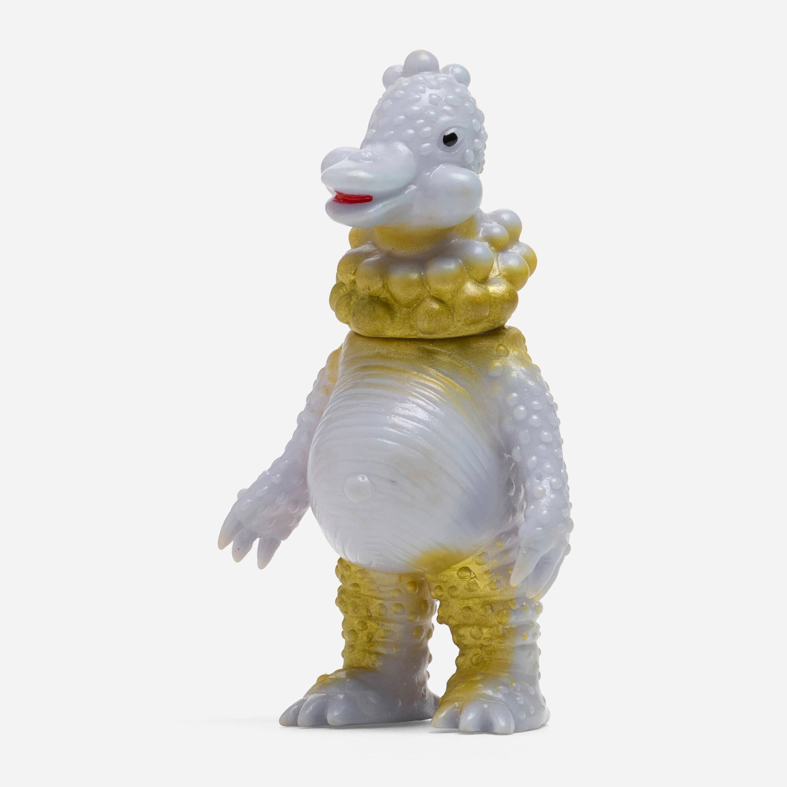 Bullmark Ultraman Taro Live King Mini Vinyl: Bullmark Ultraman Taro Live King Mini Vinyl Bullmark Japan, c. 1970 3.75 h x 2.25 w x 1.75 d in (10 x 6 x 4 cm) Condition notes: Overall very good condition with minimal scattered paint rubs. This wor