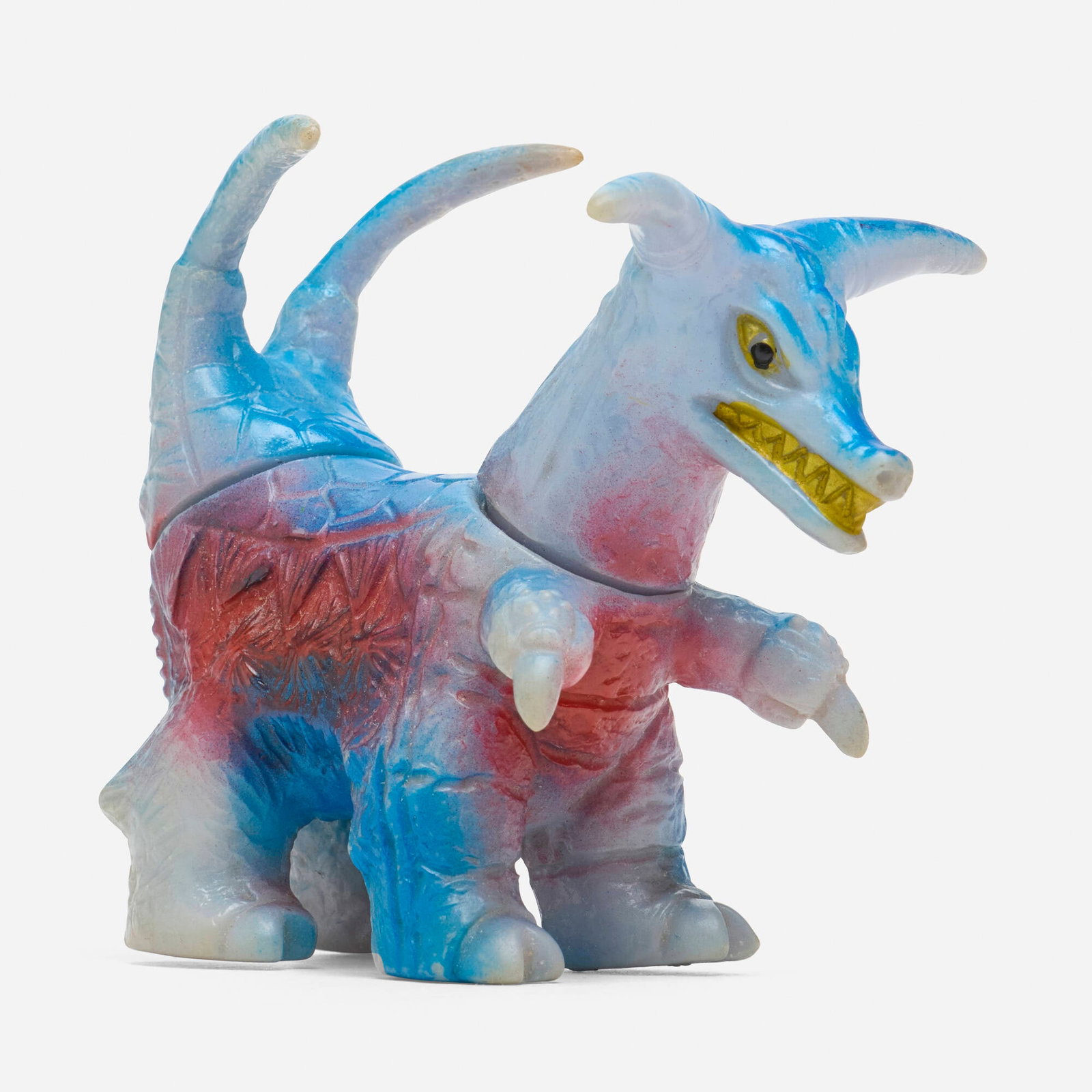 Bullmark Ultraman Ace Brocken Medium Vinyl: Bullmark Ultraman Ace Brocken Medium Vinyl Bullmark Japan, c. 1970 3.5 h x 3 w x 3.75 d in (9 x 8 x 10 cm) Condition notes: Overall very good condition with minimal scattered paint rubs. This work wil