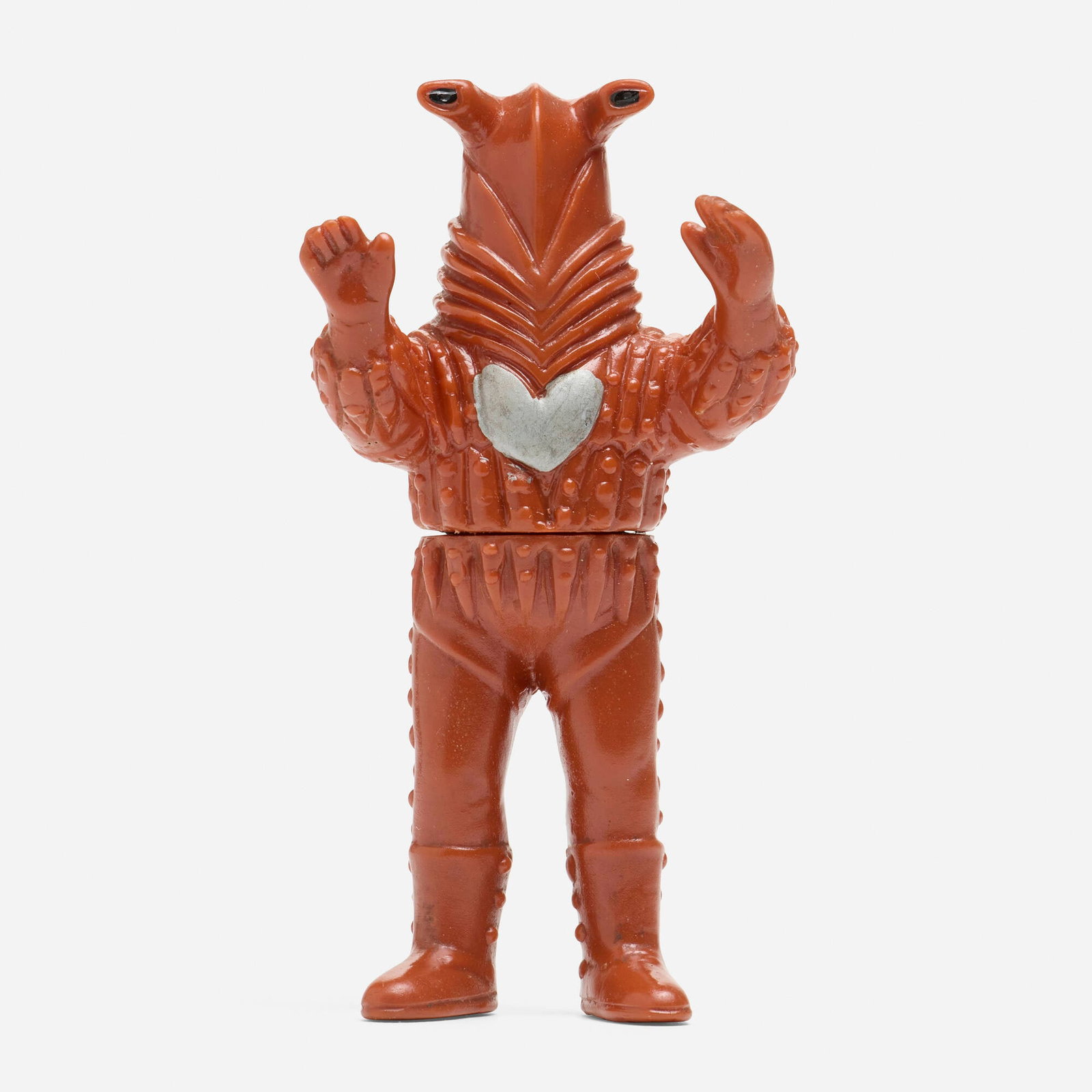 Bullmark Ultraseven Alien Pegassa Mini Vinyl: Bullmark Ultraseven Alien Pegassa Mini Vinyl Bullmark Japan, c. 1970 4.25 h x 2.25 w x 1.5 d in (11 x 6 x 4 cm) Condition notes: Overall very good condition with minimal scattered paint rubs. This wor