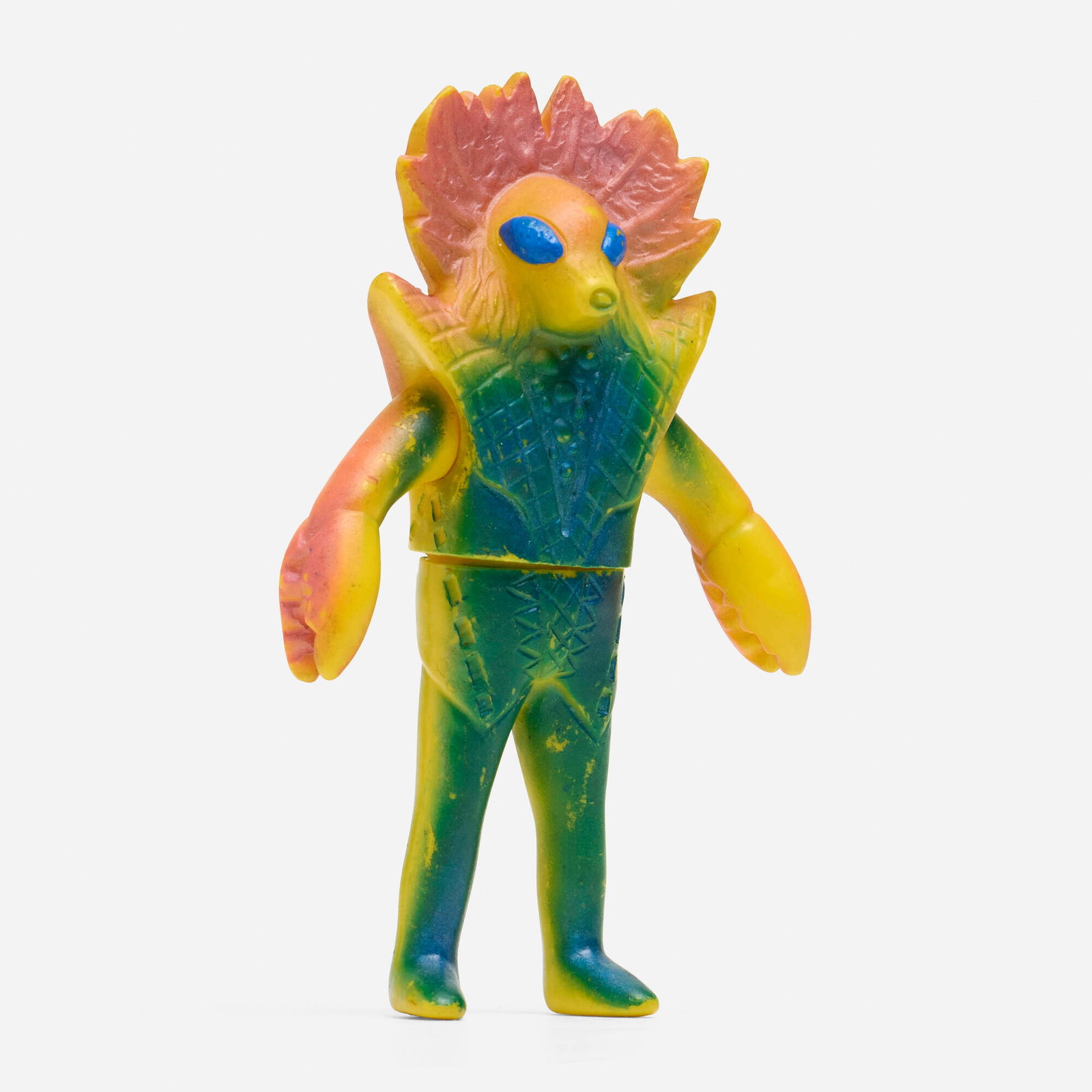Bullmark Ultrman Ace Guironian Medium Vinyl: Bullmark Ultrman Ace Guironian Medium Vinyl Bullmark Japan, c. 1970 5 h x 3.25 w x 1.25 d in (13 x 8 x 3 cm) Condition notes: Overall good condition with moderate scattered paint rubs This work will s
