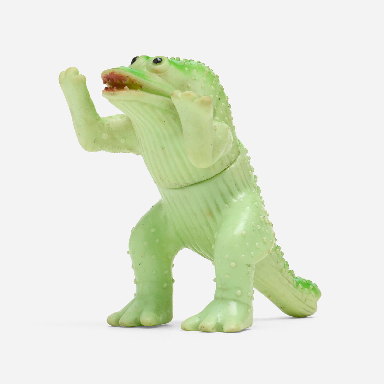 Bullmark Ultraman Gamakujira Mini Vinyl: Bullmark Ultraman Gamakujira Mini Vinyl Bullmark Japan, c. 1970 2.75 h x 2.25 w x 3.5 d in (7 x 6 x 9 cm) Condition notes: Overall very good condition with minimal scattered paint rubs. This work will