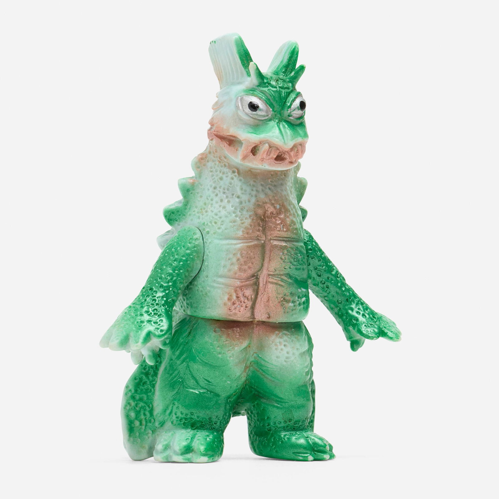 Bullmark Ultraman Ace Doragory Medium Vinyl: Bullmark Ultraman Ace Doragory Medium Vinyl Bullmark Japan, c. 1970 4.25 h x 3.5 w x 2 d in (11 x 9 x 5 cm) Condition notes: Overall very good condition with minimal scattered paint rubs. This work wi