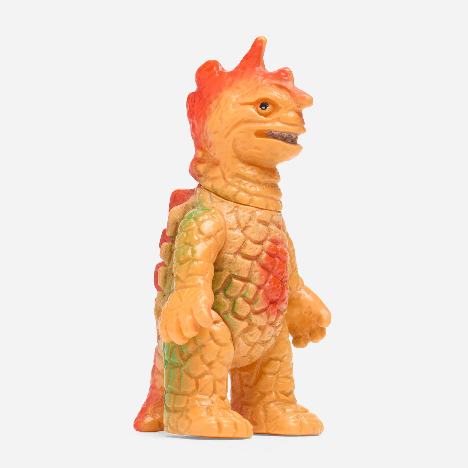 Bullmark Return of Ultraman Gorbagos Medium Vinyl: Bullmark Return of Ultraman Gorbagos Medium Vinyl Bullmark Japan, c. 1970 5 h x 3 w x 2.5 d in (13 x 8 x 6 cm) Condition notes: Overall very good condition with minimal scattered paint rubs. This work