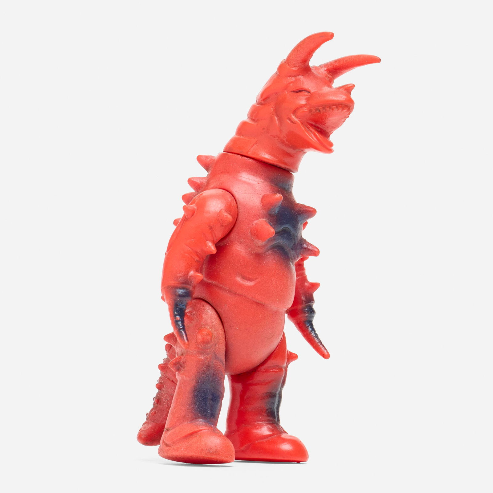 Bullmark Return of Ultraman Gudon Medium Vinyl: Bullmark Return of Ultraman Gudon Medium Vinyl Bullmark Japan, c. 1970 5.25 h x 2.5 w x 2.25 d in (13 x 6 x 6 cm) Condition notes: Overall very good condition with minimal scattered paint rubs. This w