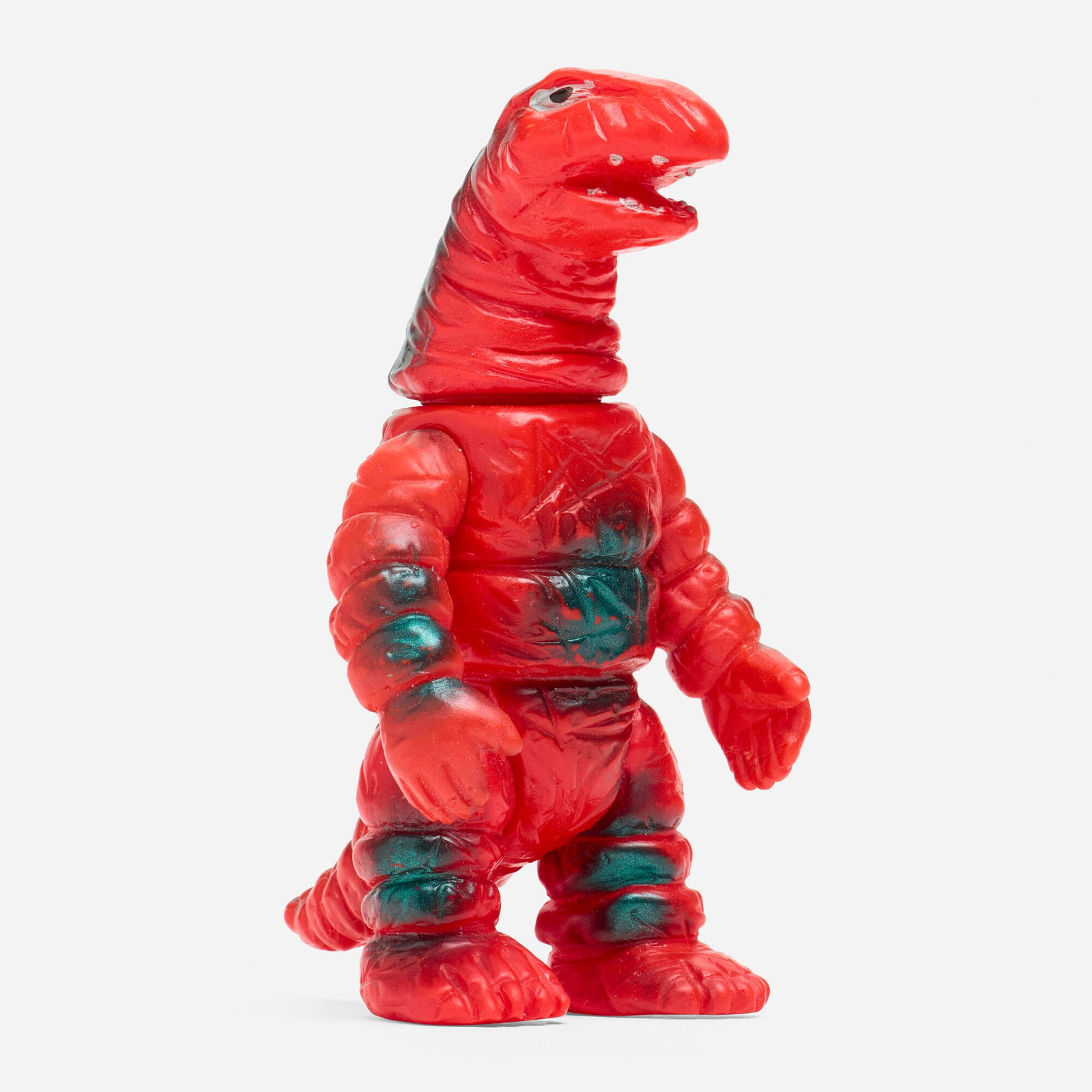 Bullmark Return of Ultraman Detton Medium Vinyl: Bullmark Return of Ultraman Detton Medium Vinyl Bullmark Japan, c. 1970 5 h x 2.75 w x 3.125 d in (13 x 7 x 8 cm) Condition notes: Overall very good condition with minimal scattered paint rubs. This w
