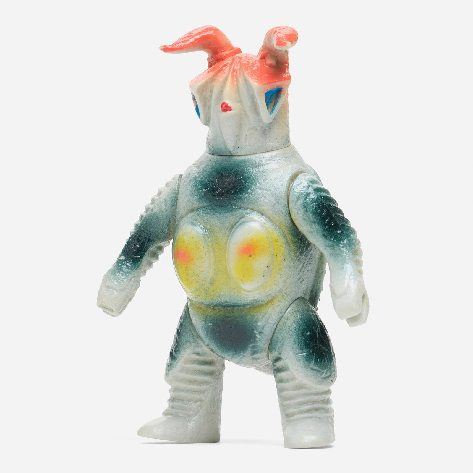 Bullmark Ultraman Zetton Medium Vinyl: Bullmark Ultraman Zetton Medium Vinyl Bullmark Japan, c. 1970 5 h x 3.5 w x 2 d in (13 x 9 x 5 cm) Condition notes: Overall very good condition with minimal scattered paint rubs. This work will ship f
