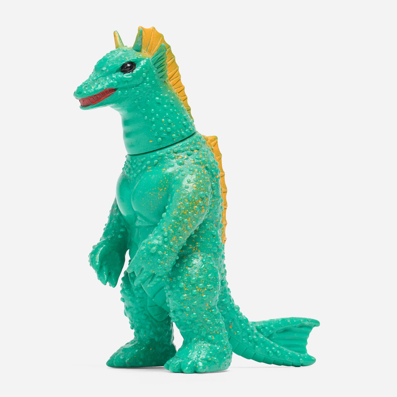 Bullmark Toho Titanosaurus Mini Vinyl: Bullmark Toho Titanosaurus Mini Vinyl Bullmark Japan, c. 1970 4.5 h x 2 w x 4 d in (11 x 5 x 10 cm) Condition notes: Overall very good condition with minimal scattered paint rubs. This work will ship
