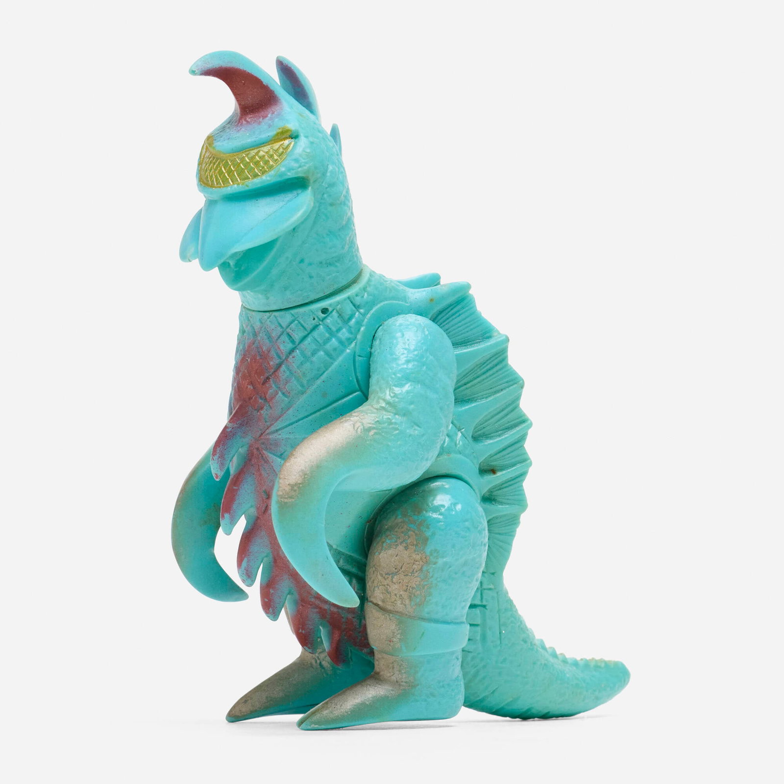 Bullmark Toho Gigan Mini Vinyl: Bullmark Toho Gigan Mini Vinyl Bullmark Japan, c. 1970 5 h x 2.5 w x 4.5 d in (13 x 6 x 11 cm) Condition notes: Overall very good condition with moderate scattered paint rubs This work will ship from