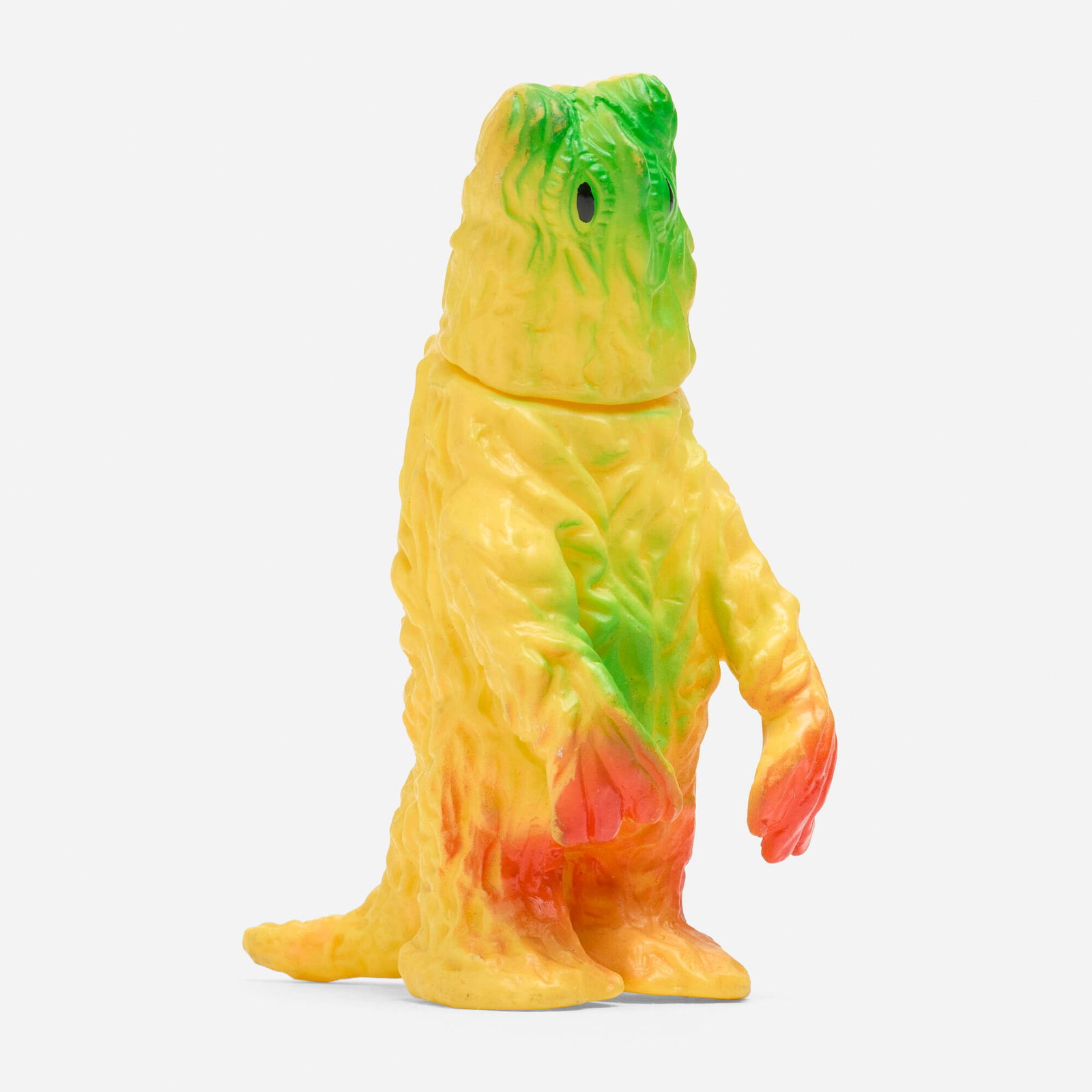 Bullmark Toho Hedorah Mini Vinyl: Bullmark Toho Hedorah Mini Vinyl Bullmark Japan, c. 1970 3.75 h x 1.75 w x 2.5 d in (10 x 4 x 6 cm) Condition notes: Overall very good condition with minimal scattered paint rubs. This work will ship