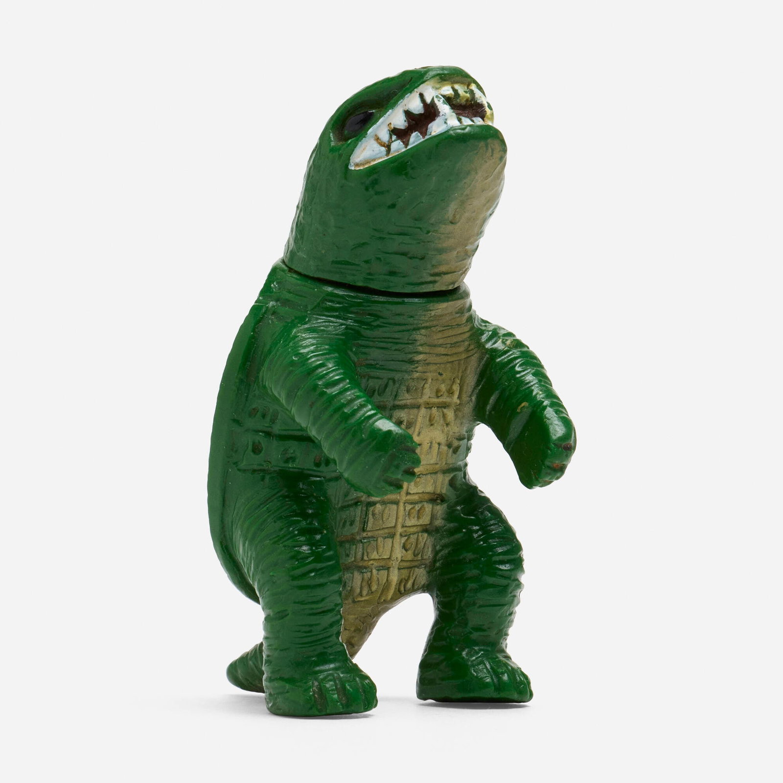 Nitto Gamera Mini Vinyl: Nitto Gamera Mini Vinyl Nitto Japan, c. 1970 3 h x 1.5 w x 1.5 d in (8 x 4 x 4 cm) Condition notes: Overall very good condition with minimal scattered paint rubs. This work will ship from Millville, M