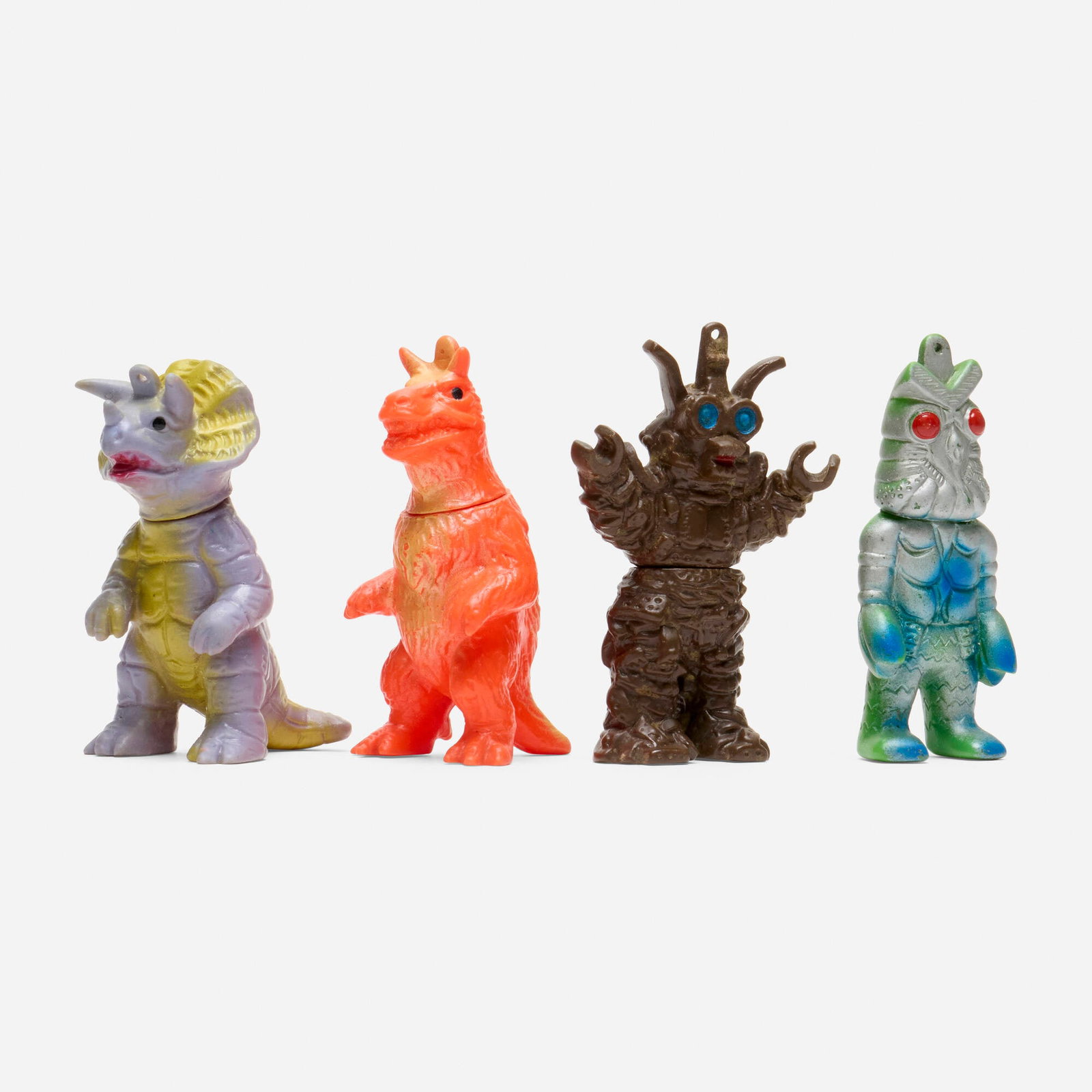 Bullmark Gango, Baltan, and Pachi Kaiju Mini Vinyl Necklace Pendant Group