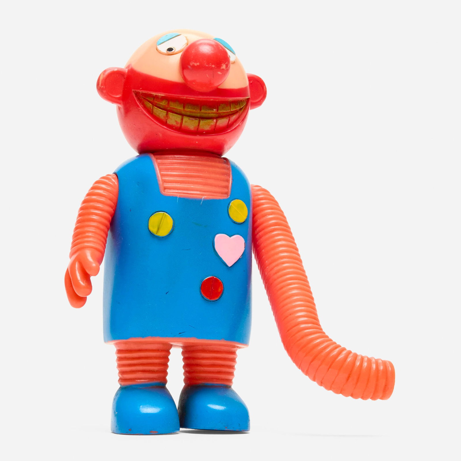 Bandai Ganbare!! Robocon Robopar Medium Vinyl: Bandai Ganbare!! Robocon Robopar Medium Vinyl Bandai Japan, c. 1970 6.75 h x 5 w x 3 d in (17 x 13 x 8 cm) Condition notes: Overall very good condition with minimal scattered paint rubs. This work