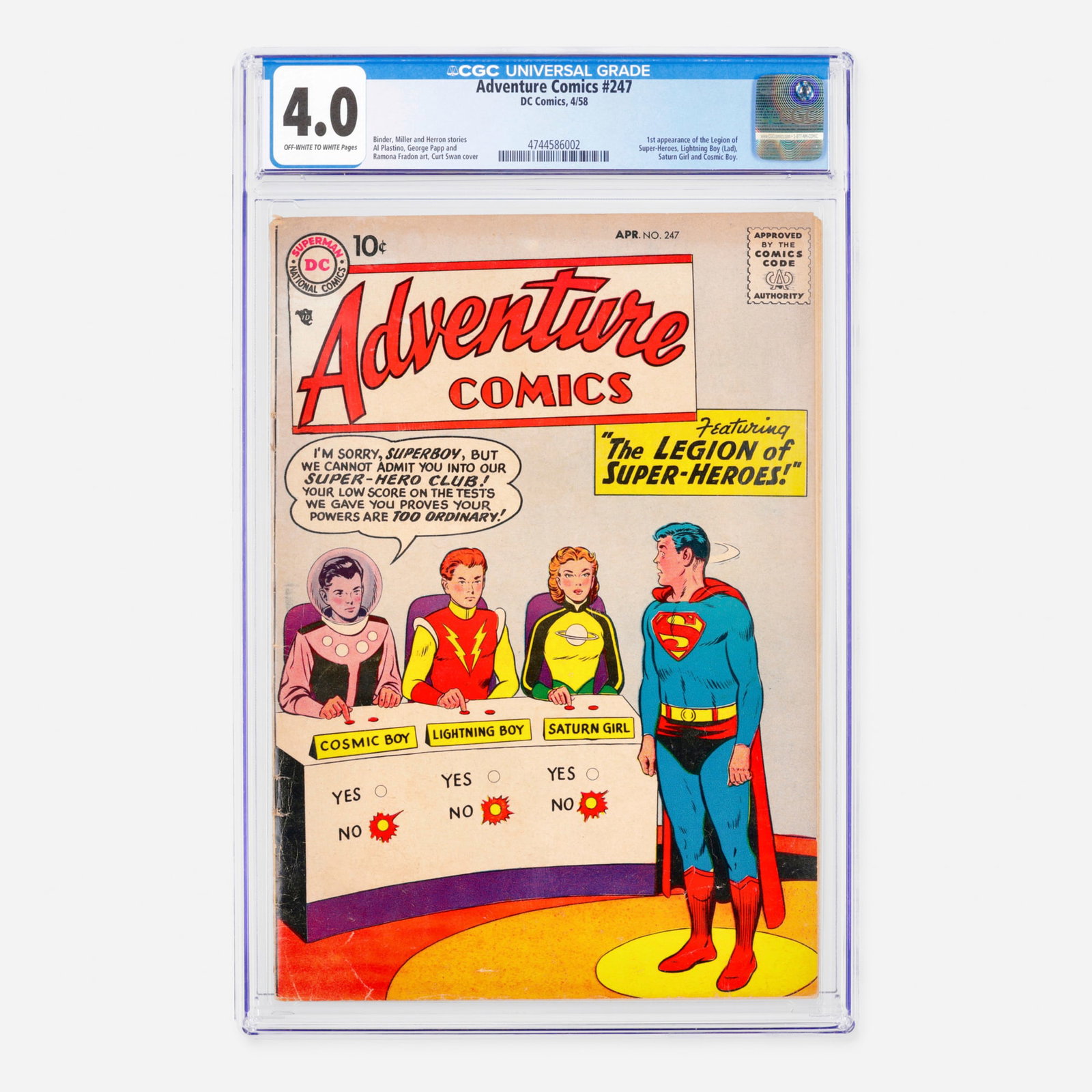 DC Comics Adventure Comics #247 CGC 4.0 (1 of 2)