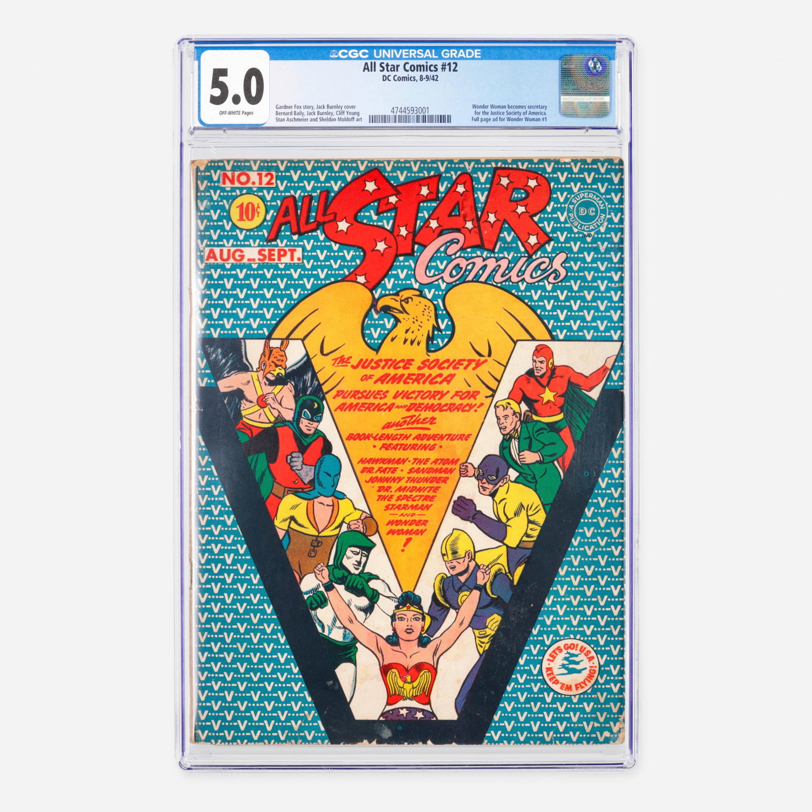 DC Comics All Star Comics #12 CGC 5.0 (1 of 2)