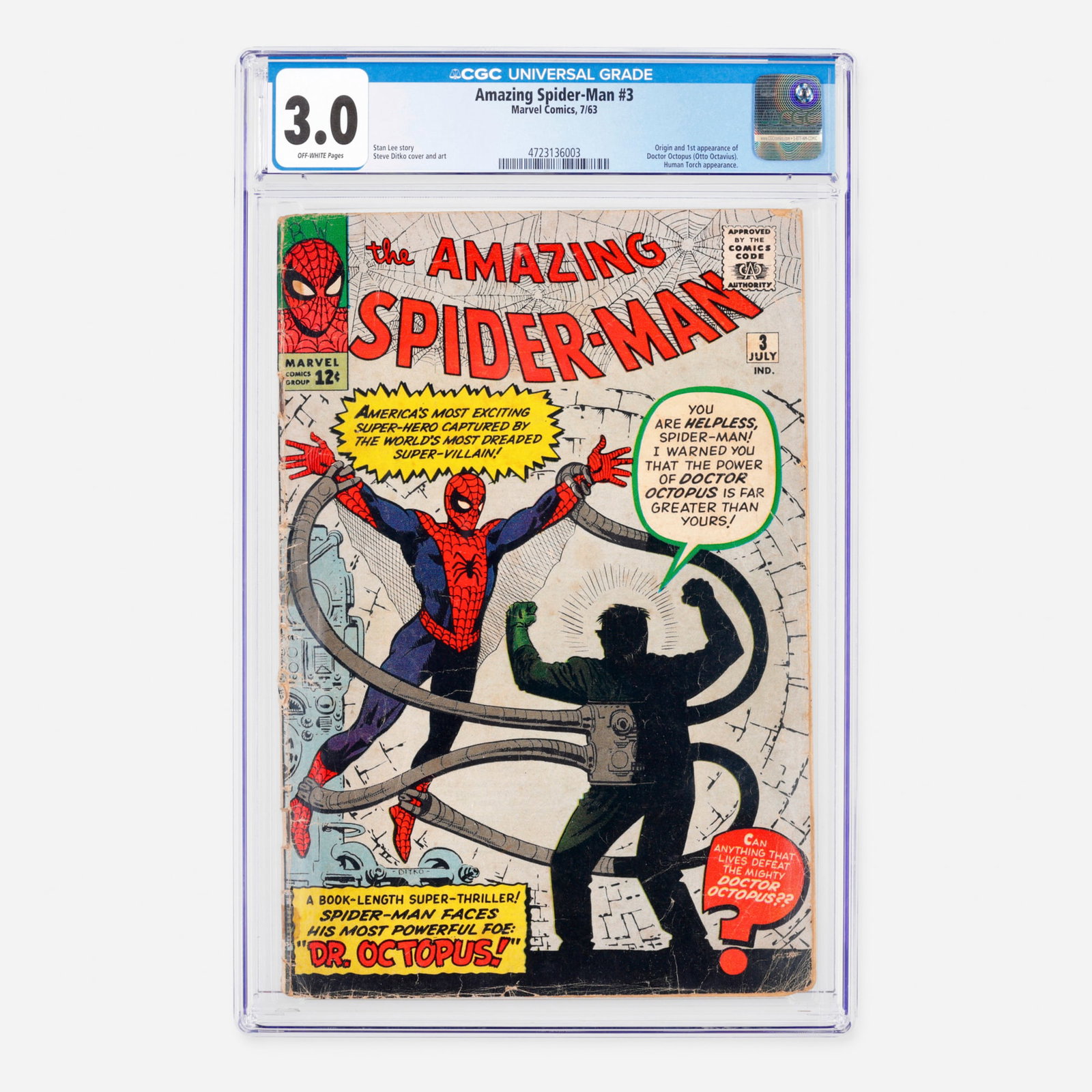 Marvel Comics Amazing Spider-Man #3 CGC 3.0 (1 of 2)