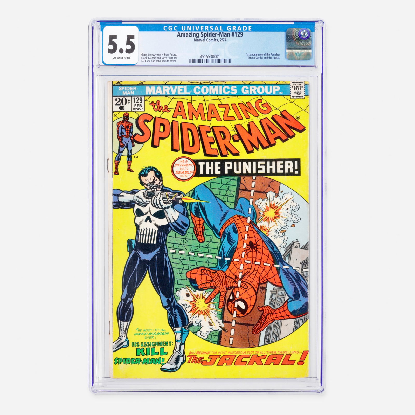 Marvel Comics Amazing Spider-Man #129 CGC 5.5 (1 of 2)