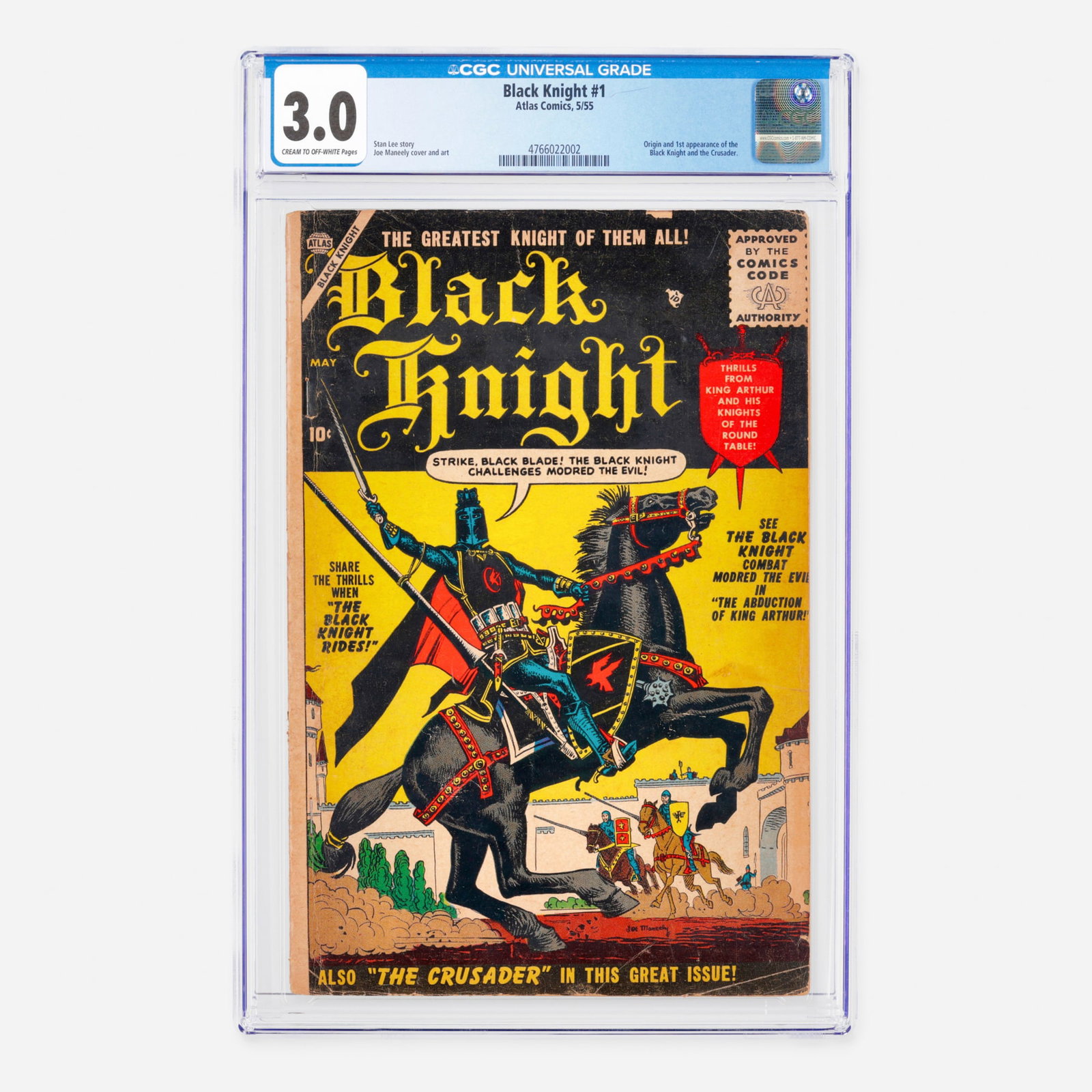 Atlas Comics Black Knight #1 CGC 3.0 (1 of 2)