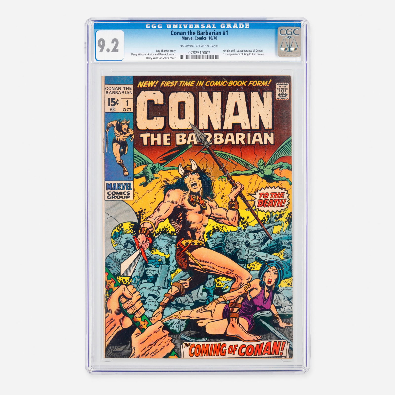 Marvel Comics Conan the Barbarian #1 CGC 9.2 (1 of 2)