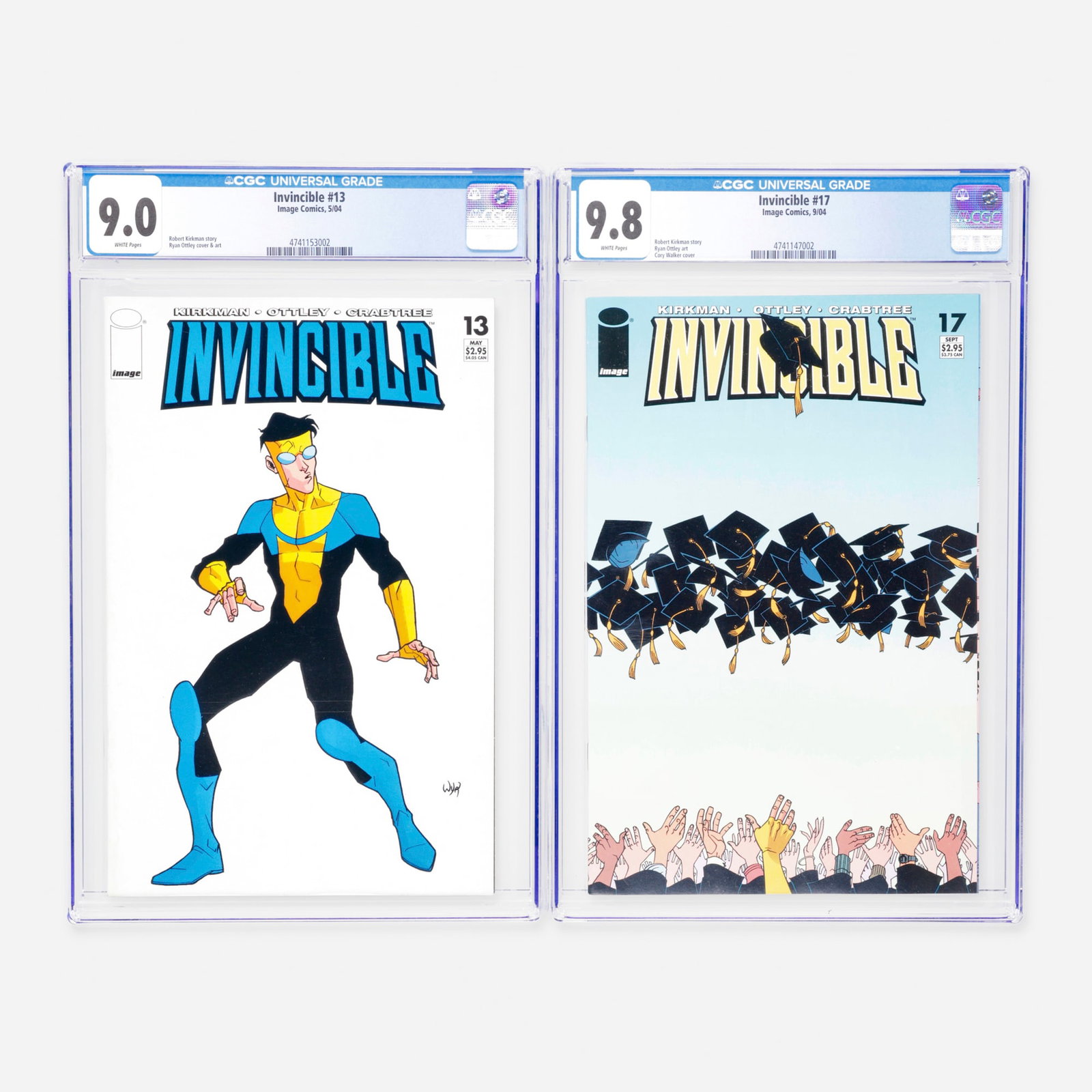 2 Image Comics Invincible #13 and #17 CGC Group (1 of 2)