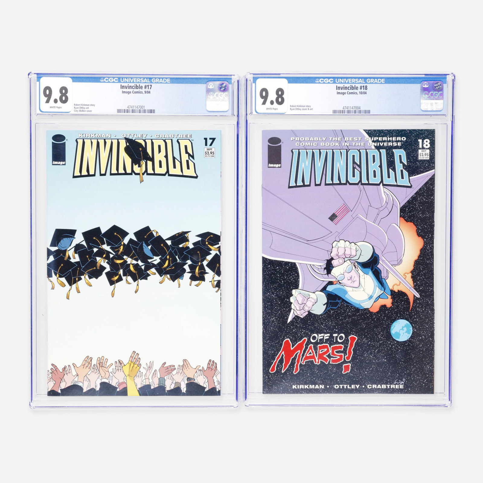 2 Image Comics Invincible #17 and #18 CGC 9.8 Group (1 of 2)