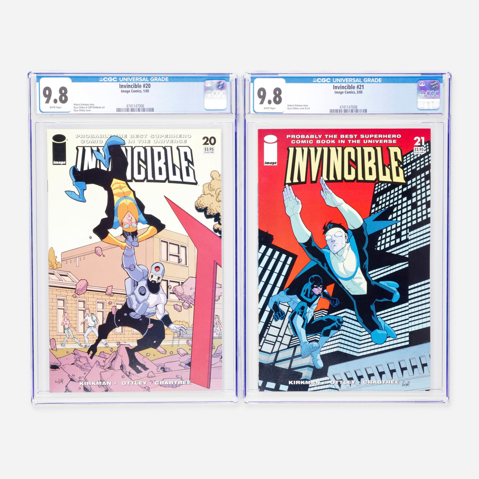 2 Image Comics Invincible #20 and #21 CGC 9.8 Group (1 of 2)