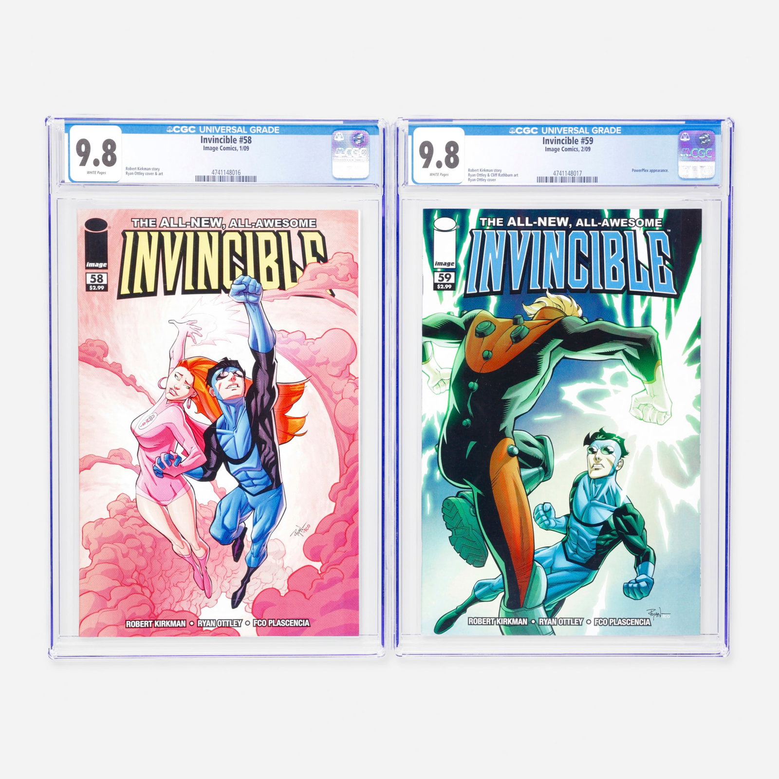2 Image Comics Invincible #58 and #59 CGC 9.8 Group (1 of 2)