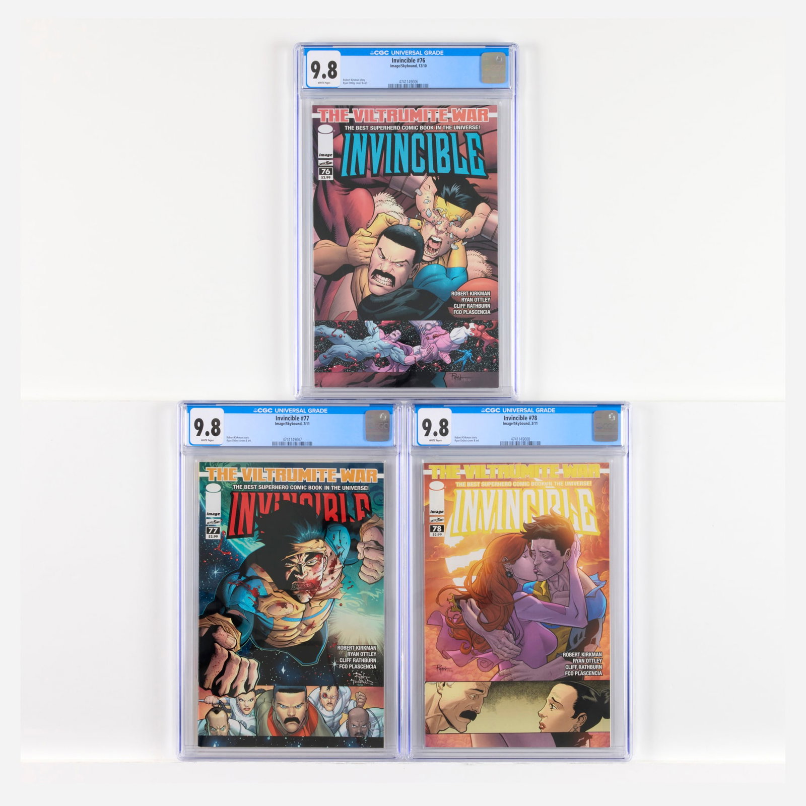 3 Image/Skybound Invincible #76-#78 CGC 9.8 Group (1 of 2)