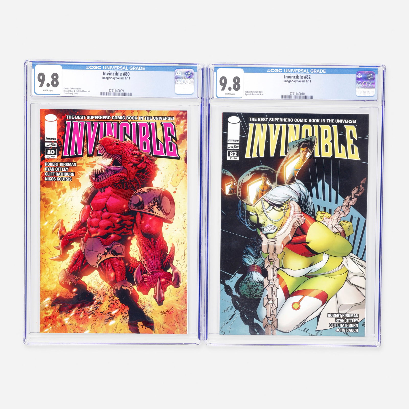 2 Image/Skybound Invincible #80 and #82 CGC 9.8 Group (1 of 2)