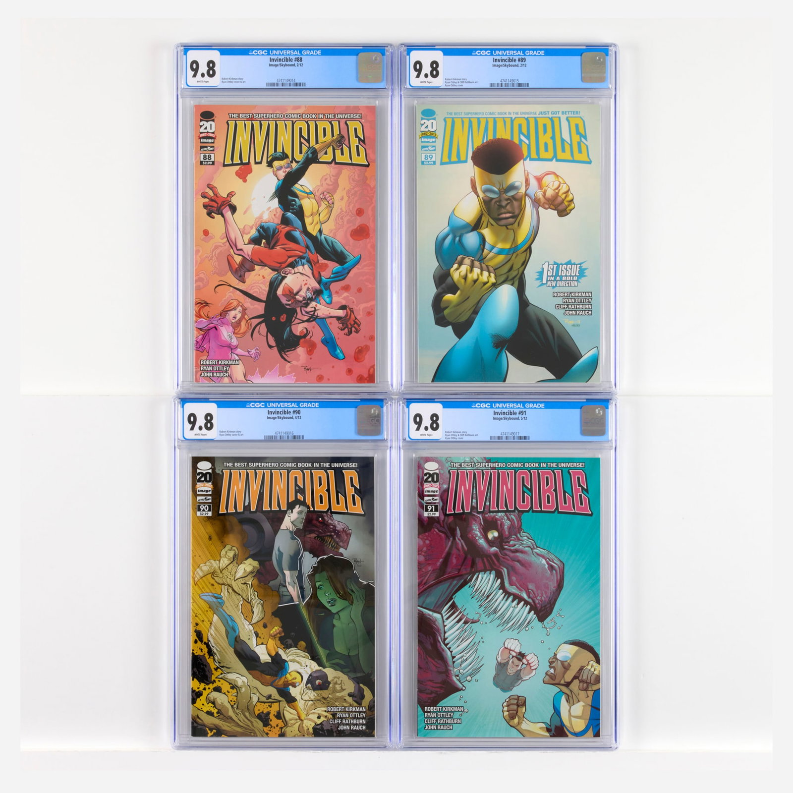 4 Image/Skybound Invincible #88-#91 CGC 9.8 Group (1 of 2)