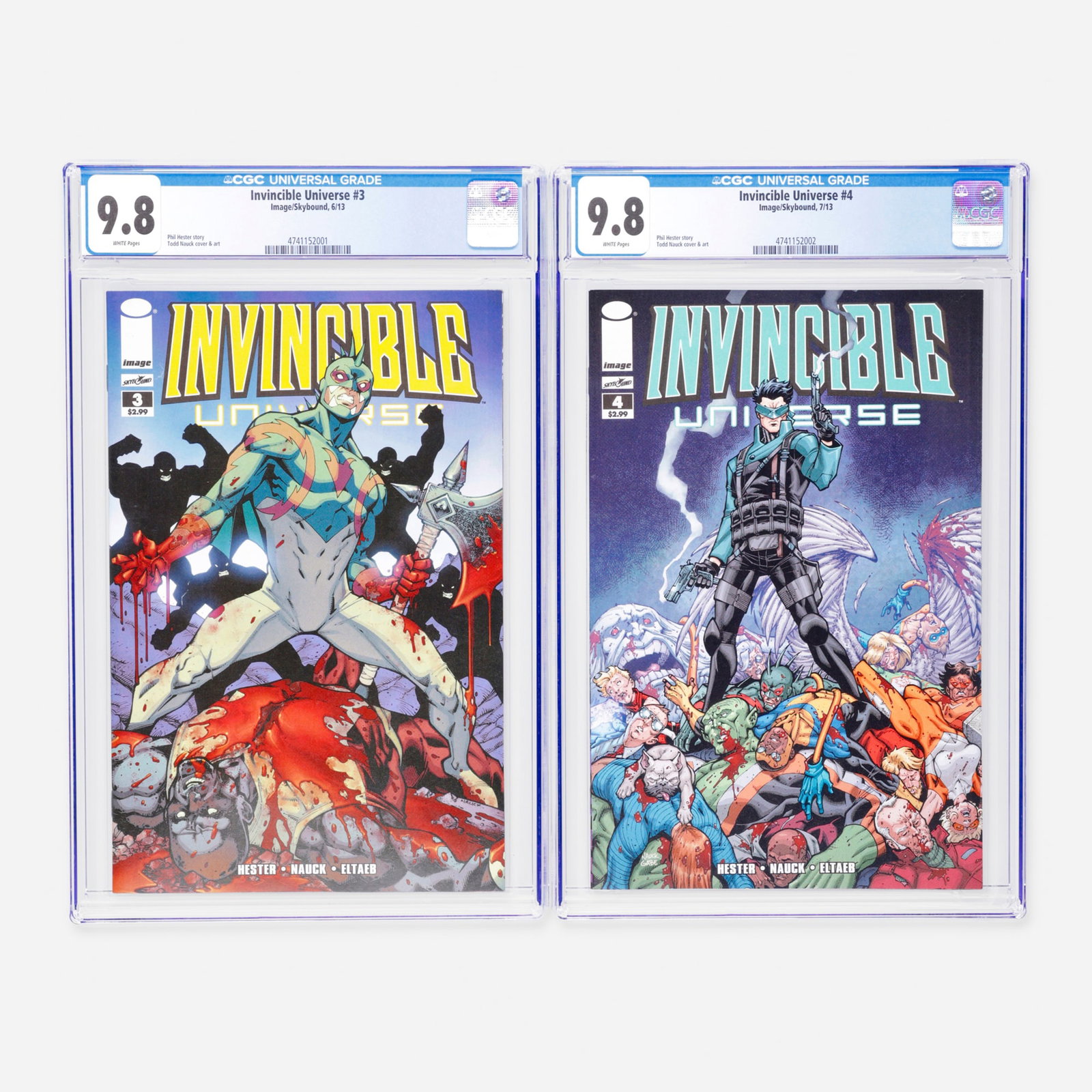 2 Image/Skybound Invincible Universe #3 and #4 CGC 9.8 Group (1 of 2)