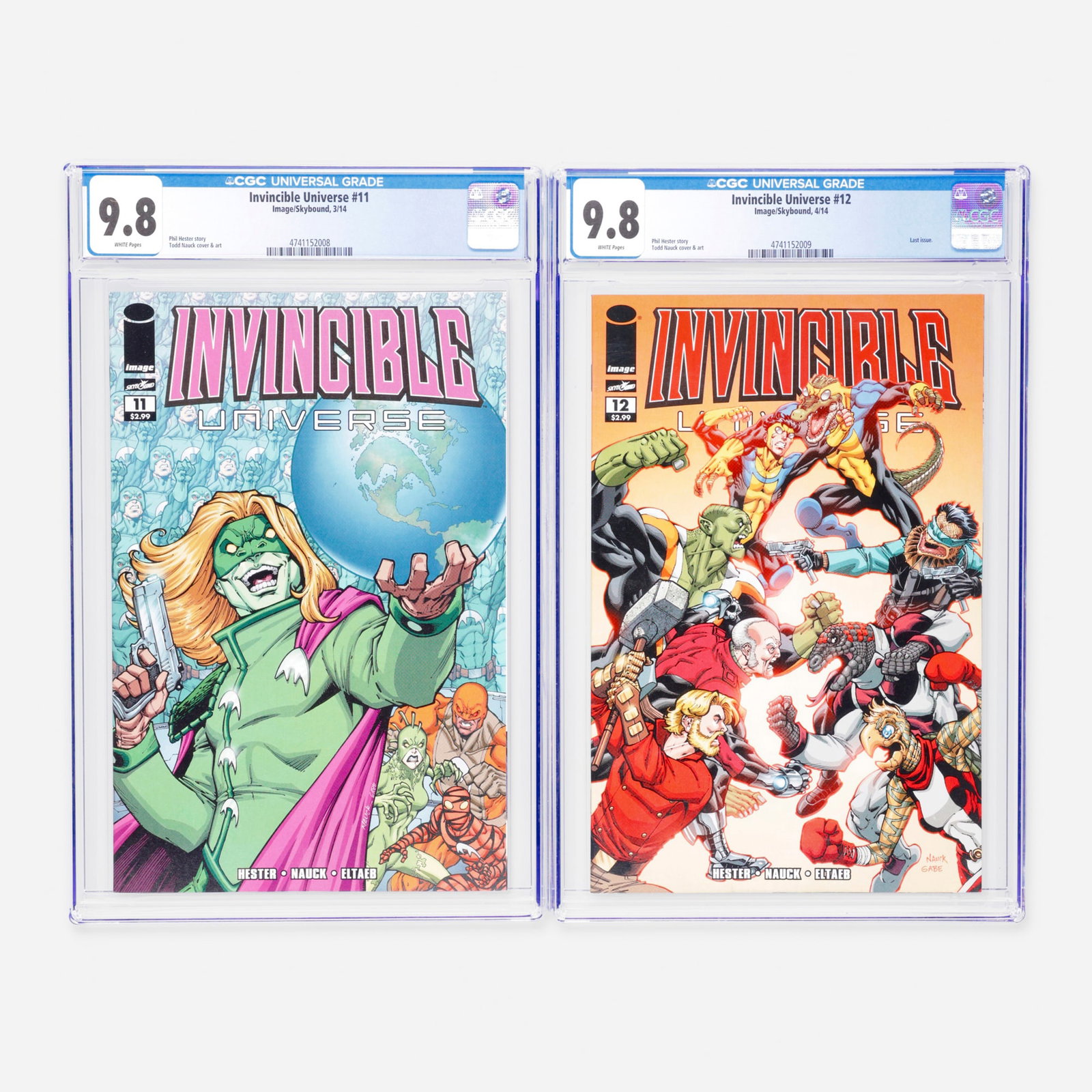 2 Image/Skybound Invincible Universe #11 and #12 CGC 9.8 Group (1 of 2)