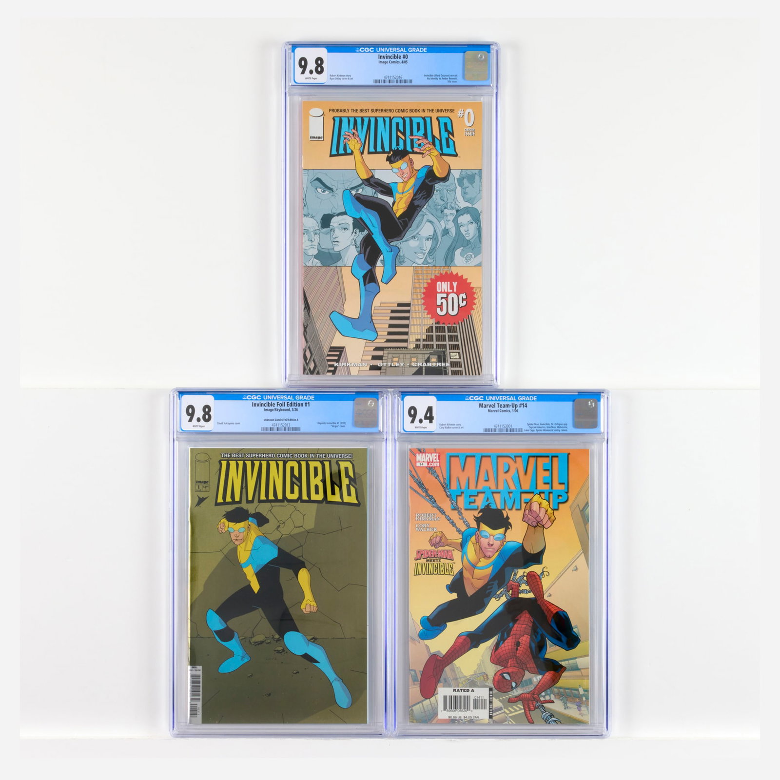 3 Image and Marvel Comics Invincible Related CGC Group (1 of 2)