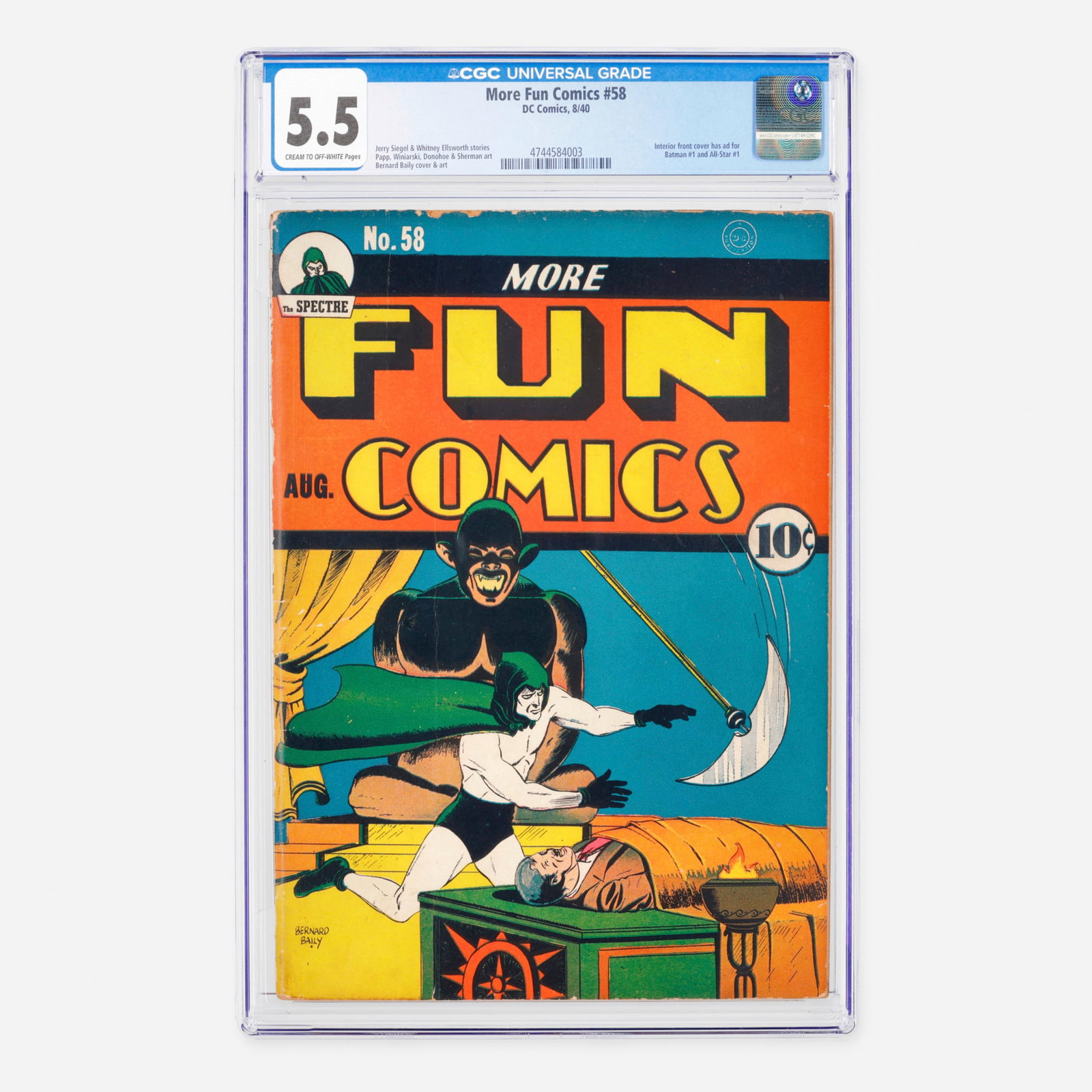 DC Comics More Fun Comics #58 CGC 5.5 (1 of 2)