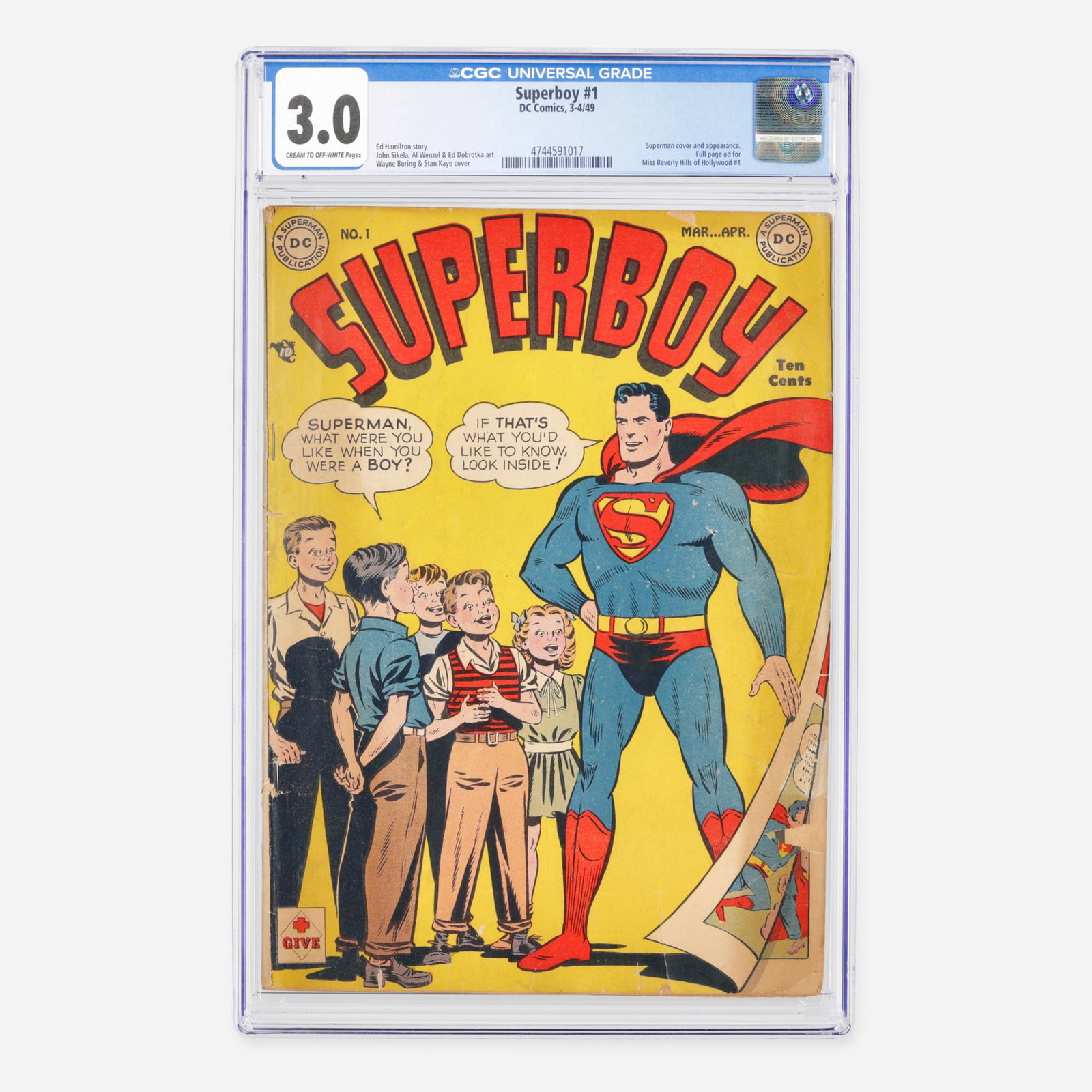 DC Comics Superboy #1 CGC 3.0 (1 of 2)
