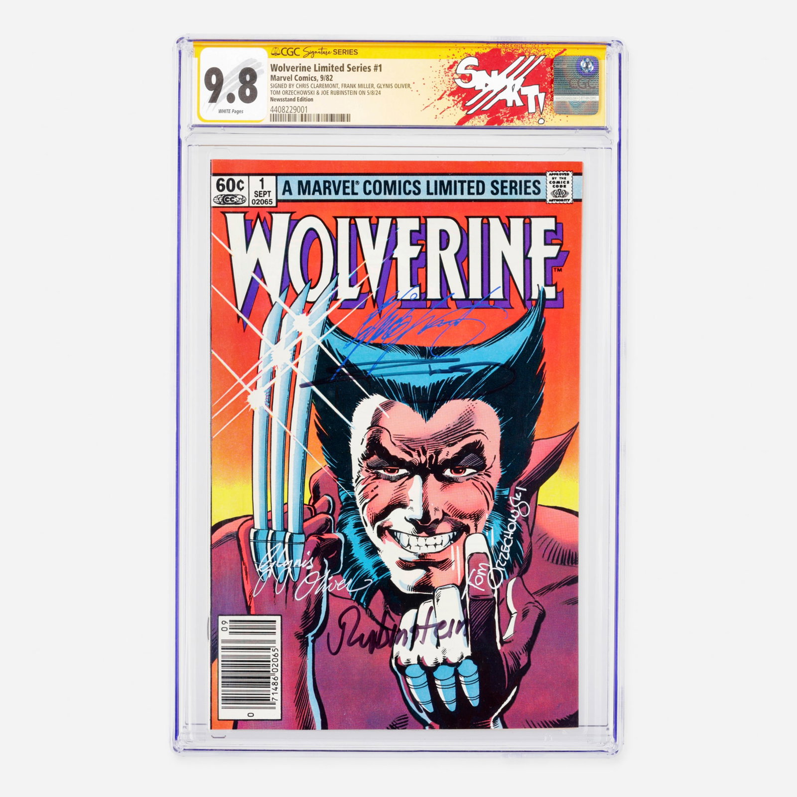 Marvel Wolverine Limited Series #1 CGC 9.8 Newsstand Claremont, Miller, Oliver, Orzechowski (1 of 2)