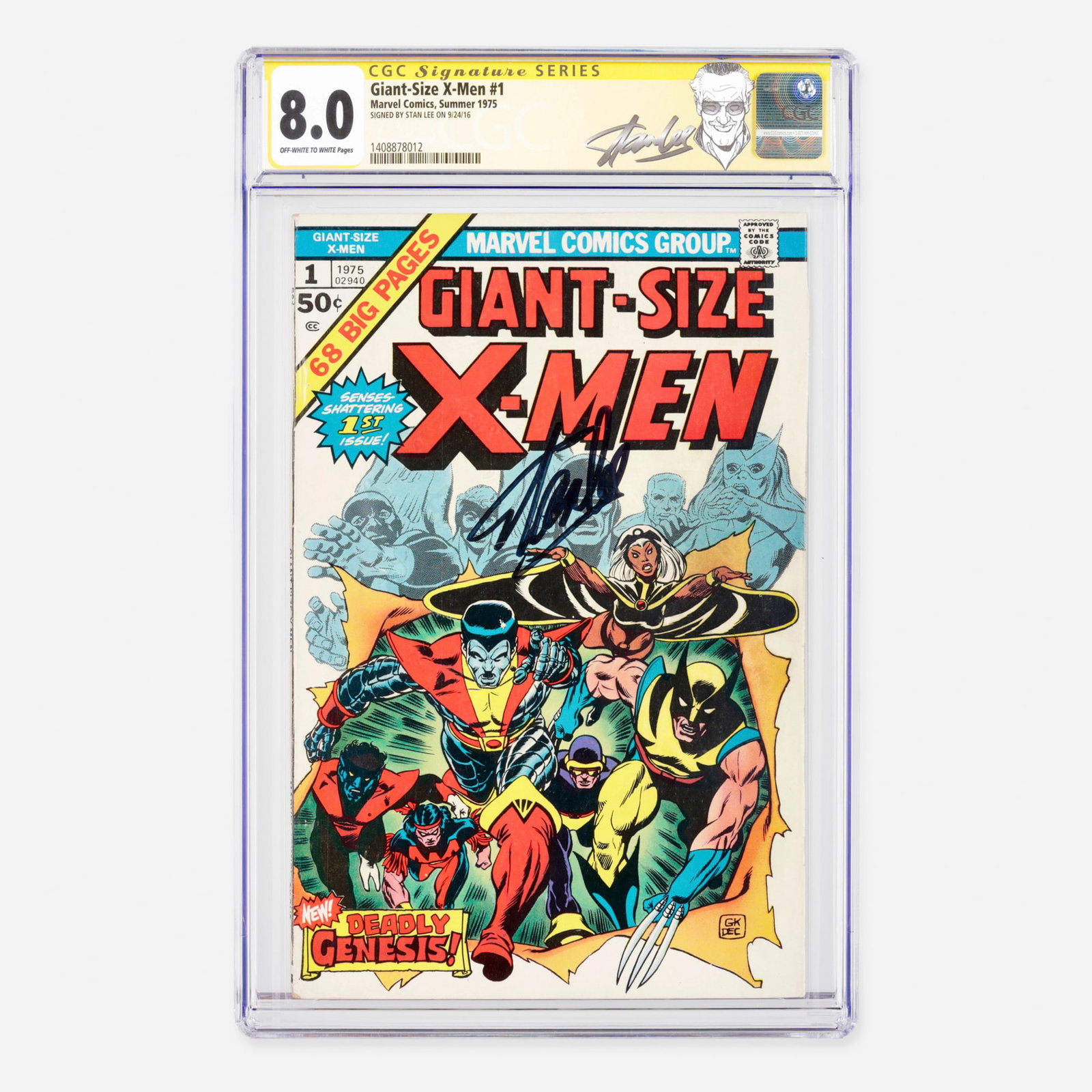 Marvel Comics Giant-Size X-Men #1 CGC 8.0 Signature Series Stan Lee (1 of 2)