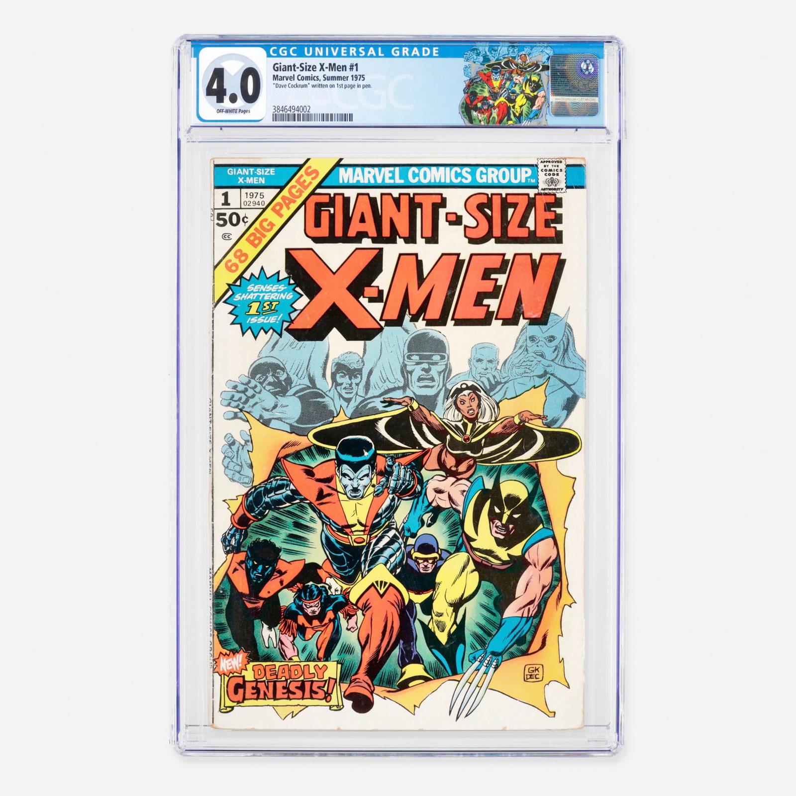 Marvel Comics Giant-Size X-Men #1 CGC 4.0 (1 of 2)