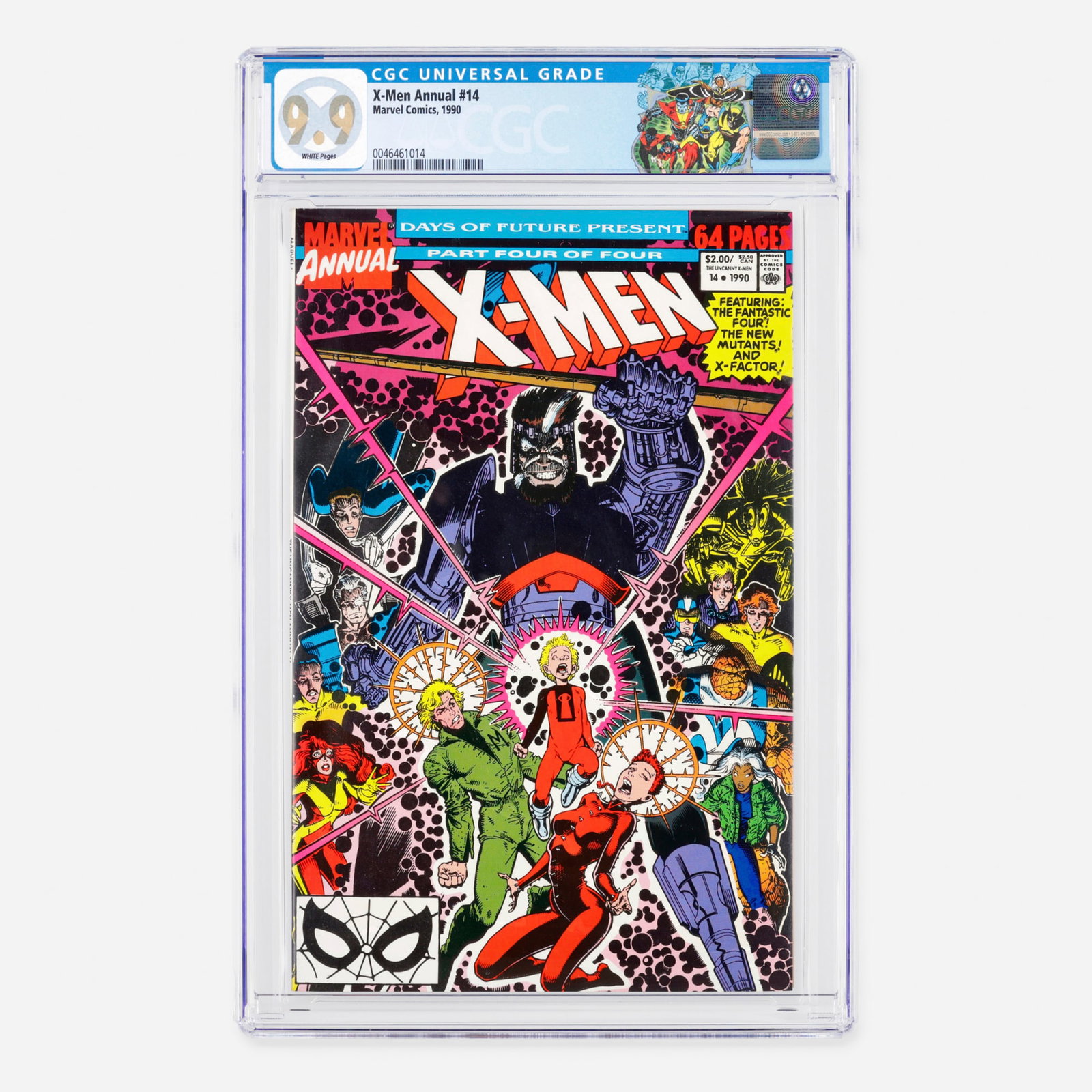Marvel Comics X-Men Annual #14 CGC 9.9: Marvel Comics X-Men Annual #14 CGC 9.9 USA, 1990 A phenomenal Modern Age key issue featuring the first appearance of Gambit in cameo that predates Uncanny X-Men #266, alongside appearances by the Fant