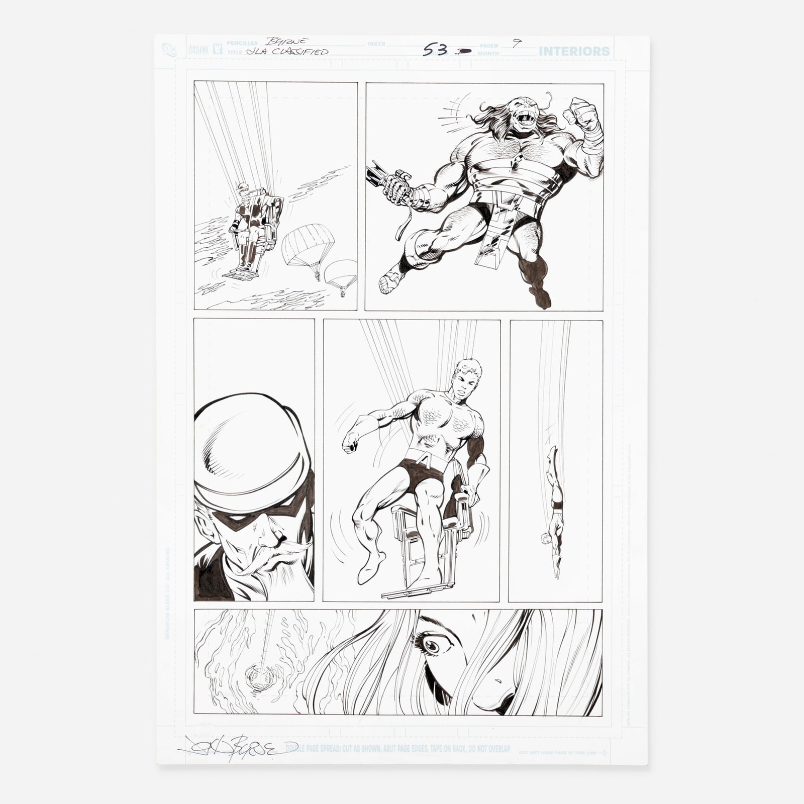 John Byrne and Mark Farmer, JLA Classified #53 Story Page 9 Original Art (DC Comics, 2008) (1 of 1)