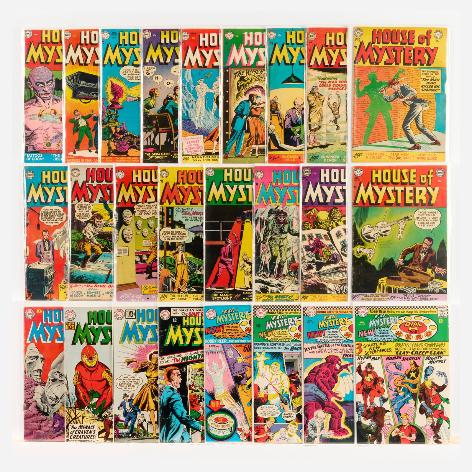 25 DC Comics House of Mystery #8-#155 Group: 25 DC Comics House of Mystery #8-#155 Group USA, 20th Century Group includes: DC Comics House of Mystery #8-#16 (Grades range 4.0-6.0), #17, #18 (Grades range 3.0-5.0), #19-#23, #25 (Grades range