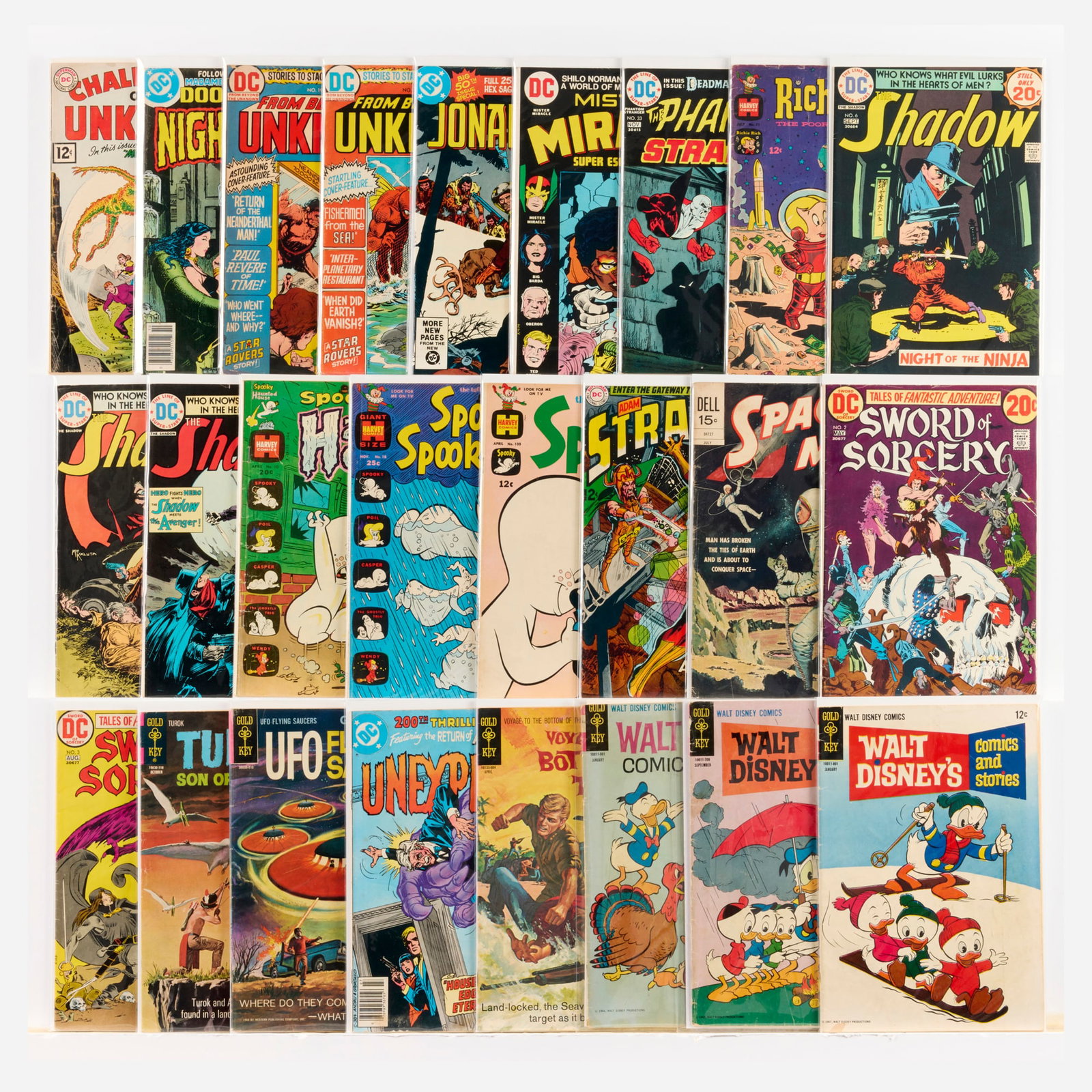 25 Mixed Publisher Mixed Title Group: 25 Mixed Publisher Mixed Title Group USA, 20th Century Group includes: DC Comics Challengers of the Unknown #24; Doorway to Nightmare #5; From Beyond the Unknown #19, #20; Jonah Hex #50; Mister
