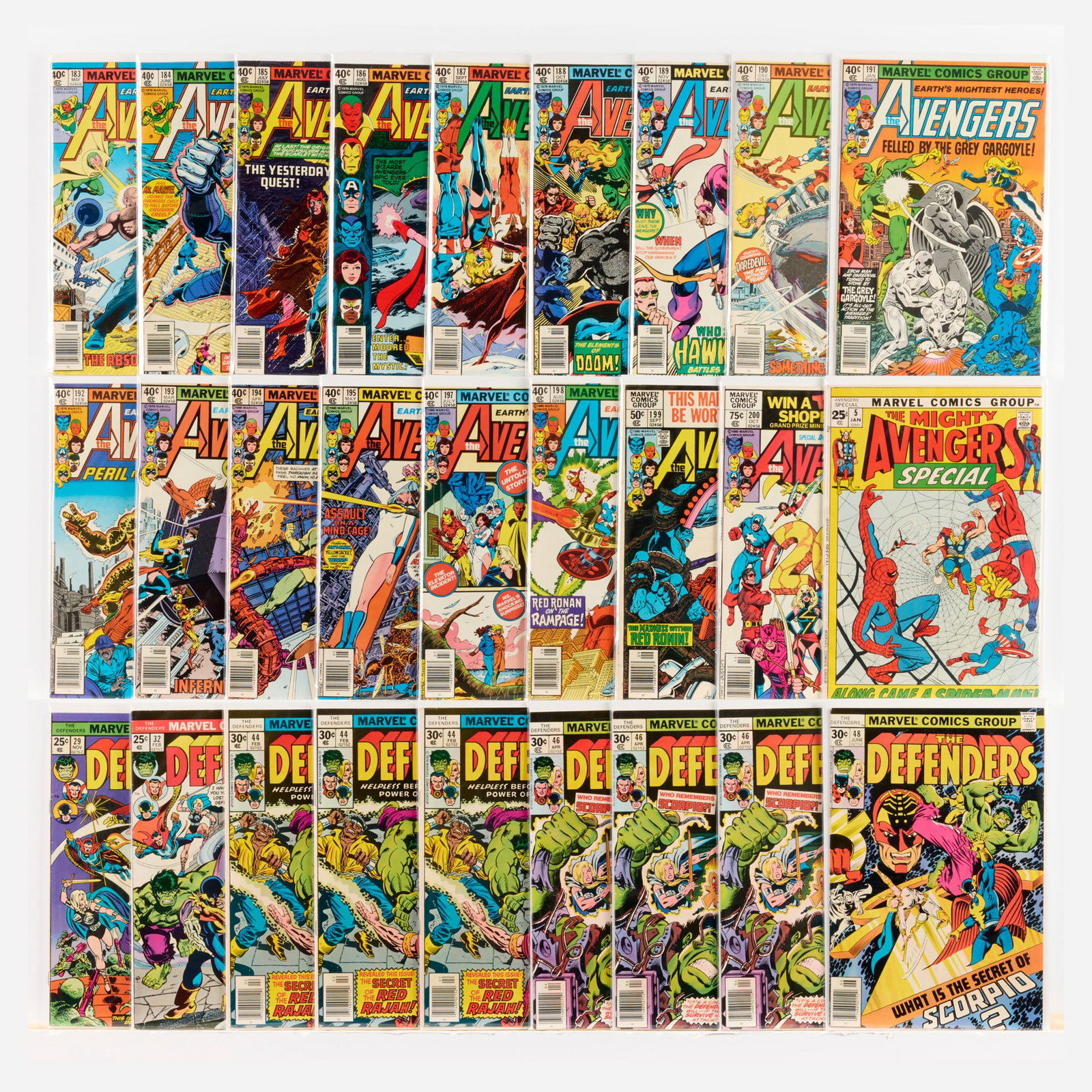 27 Marvel Comics Avengers and Defenders Group (1 of 1)