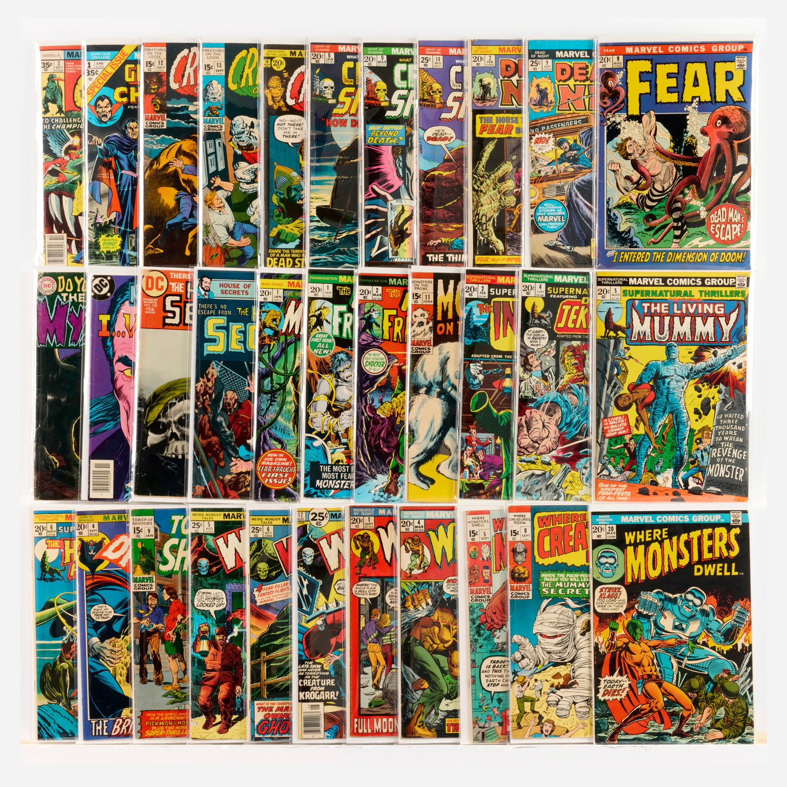 33 DC and Marvel Comics Horror and Monster Group (1 of 1)